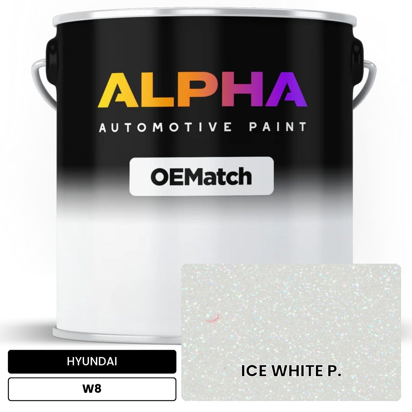 HYUNDAI ICE WHITE P. W8 OEMatch Basecoat