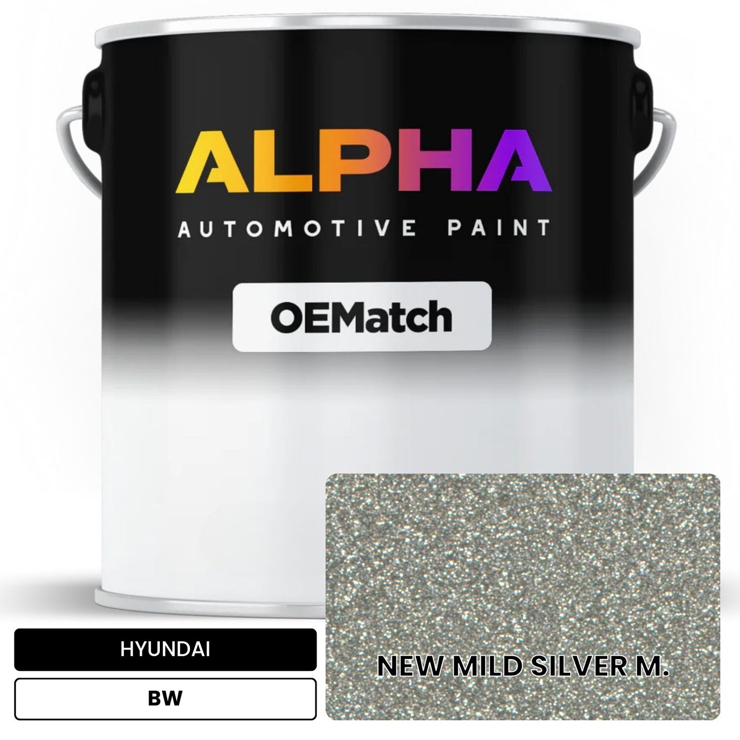 HYUNDAI NEW MILD SILVER M. BW OEMatch Basecoat