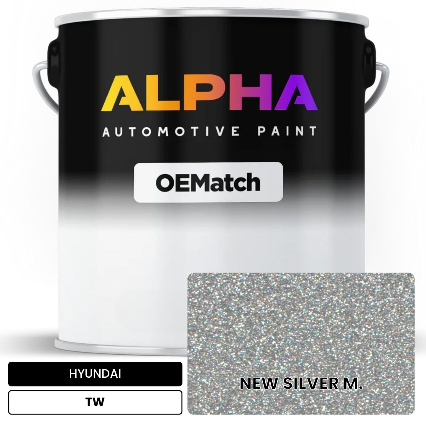 HYUNDAI NEW SILVER M. TW OEMatch Basecoat