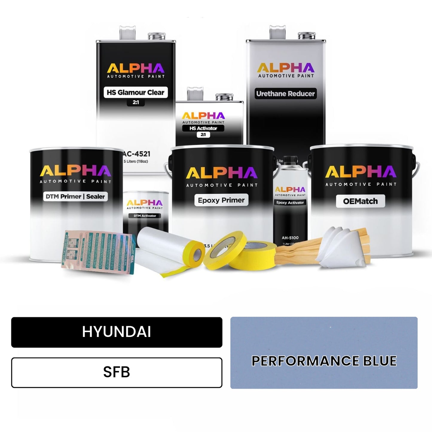 HYUNDAI PERFORMANCE BLUE SFB OEMatch Vehicle Paint Kit