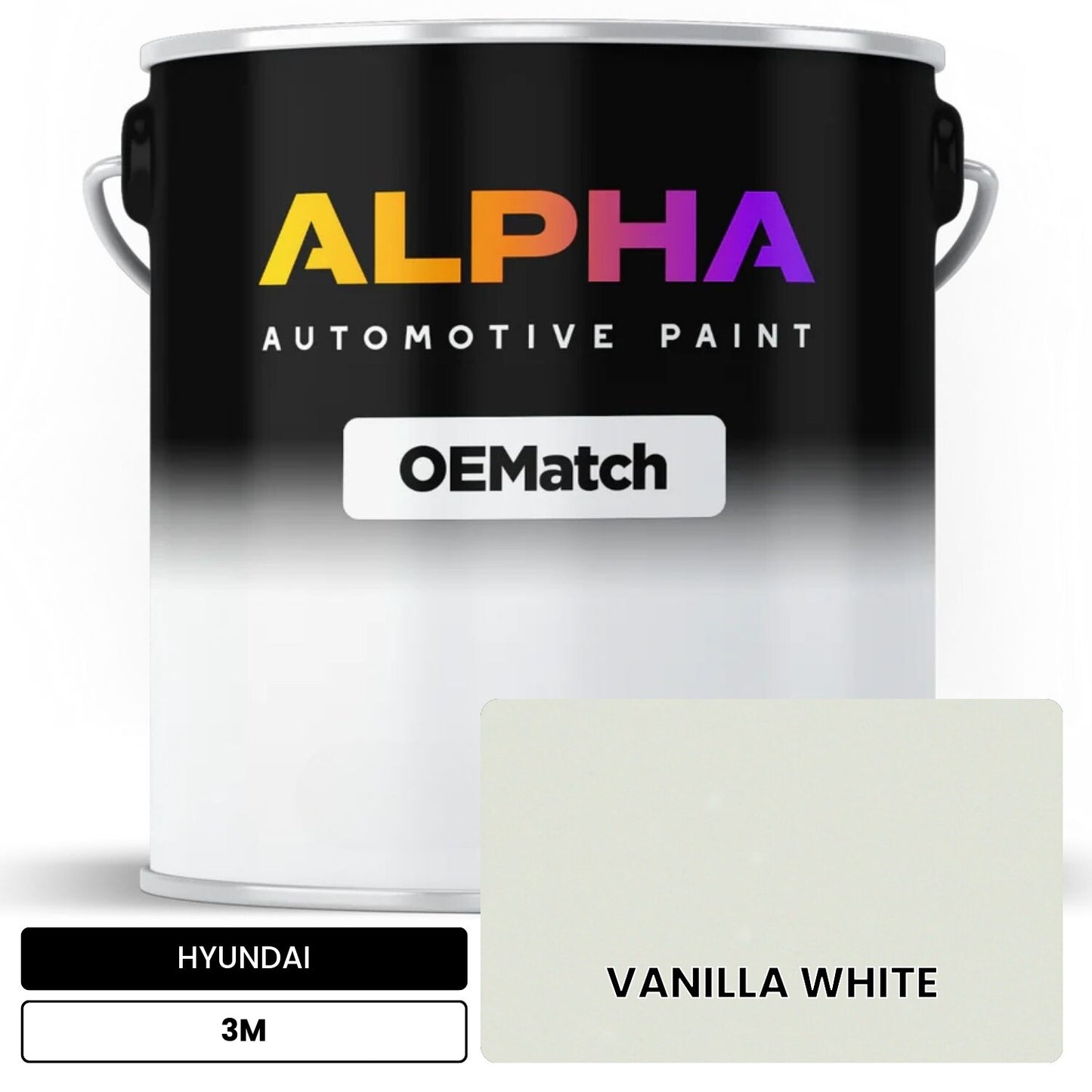 HYUNDAI VANILLA WHITE 3M OEMatch Basecoat