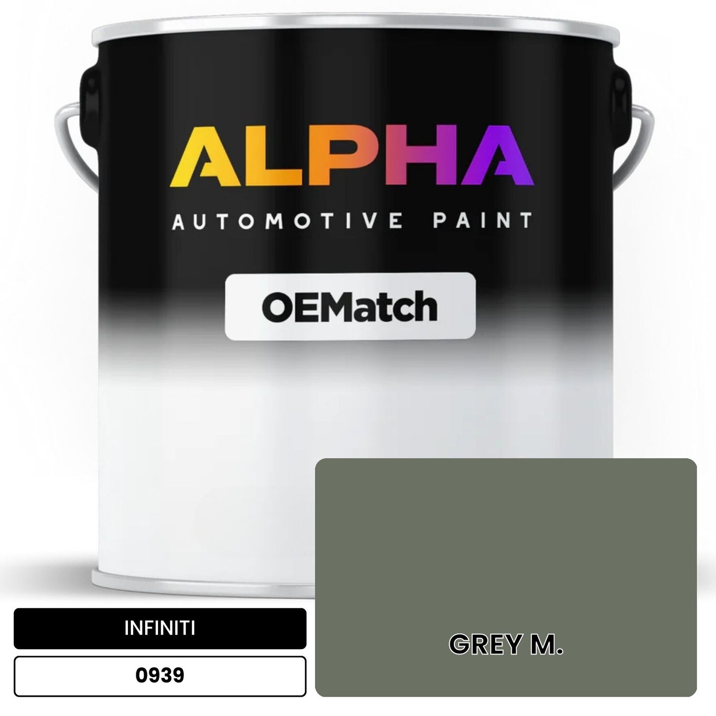 INFINITI GREY M. 0939 OEMatch Basecoat