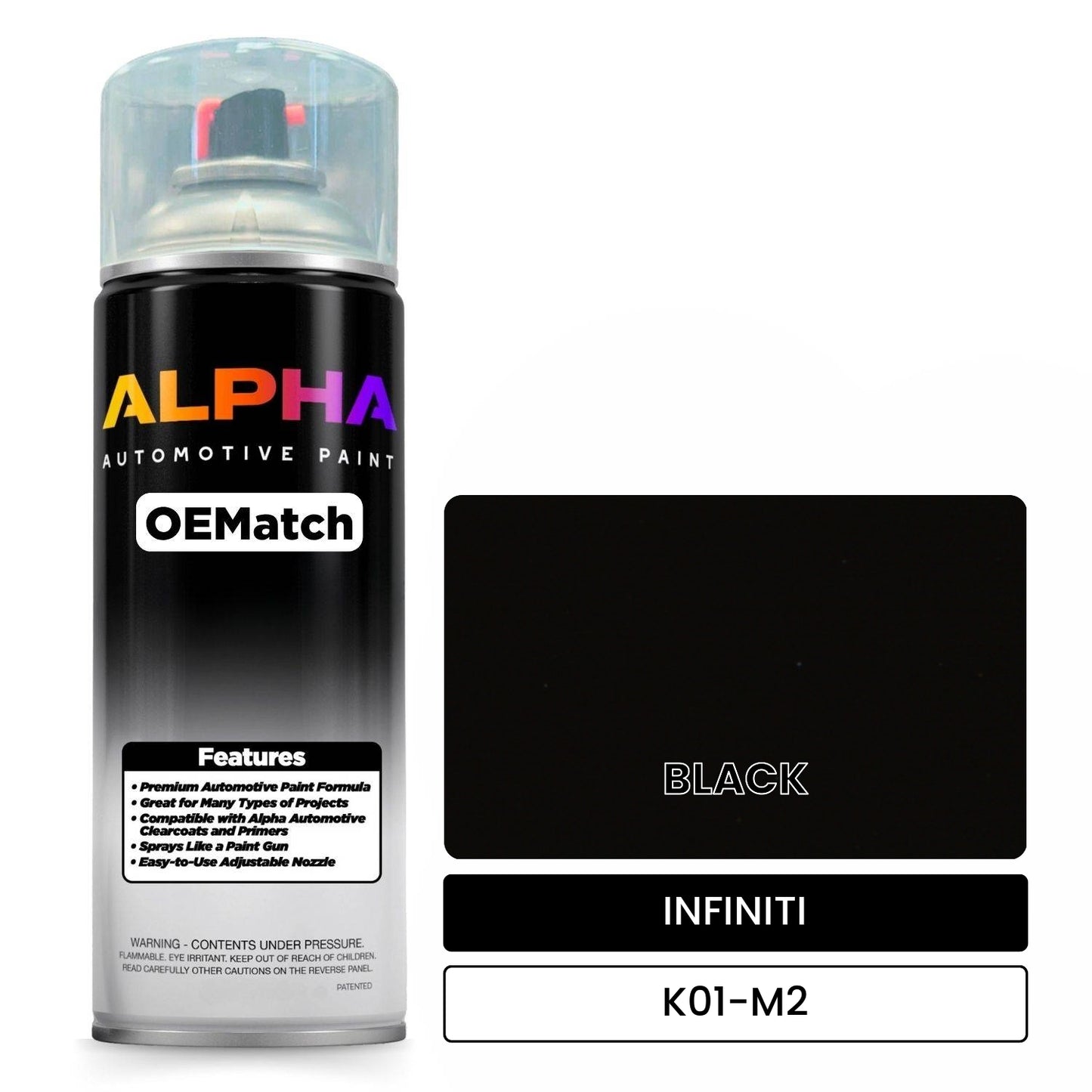 INFINITI BLACK K01-M2 OEMatch Spraycan