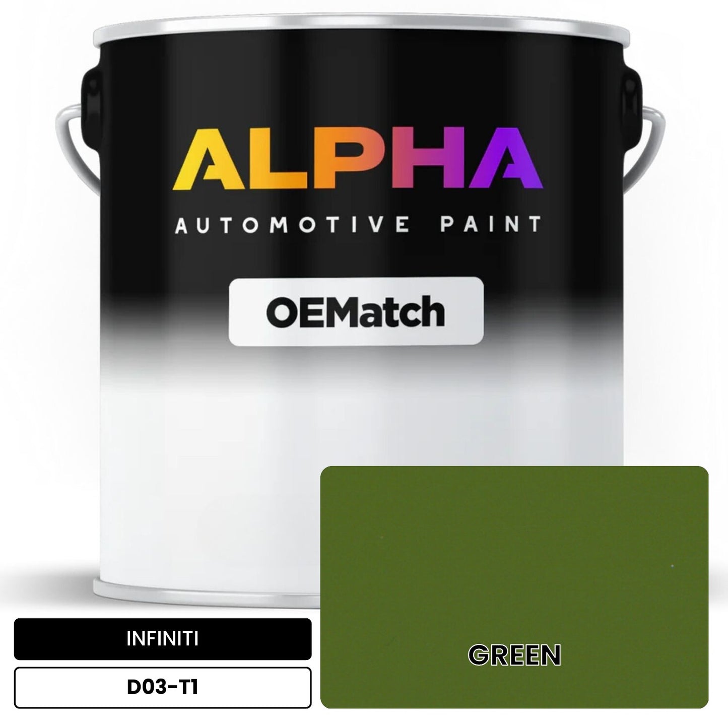 INFINITI GREEN D03-T1 OEMatch Basecoat