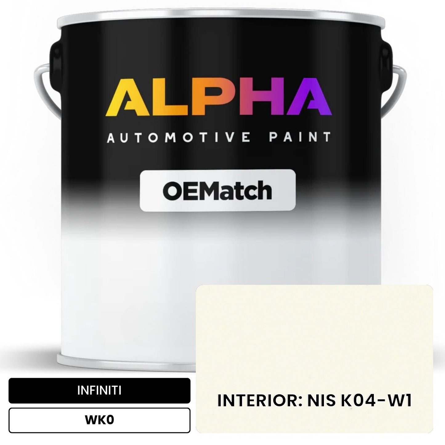INFINITI INTERIOR: NIS K04-W1 WK0 OEMatch Basecoat