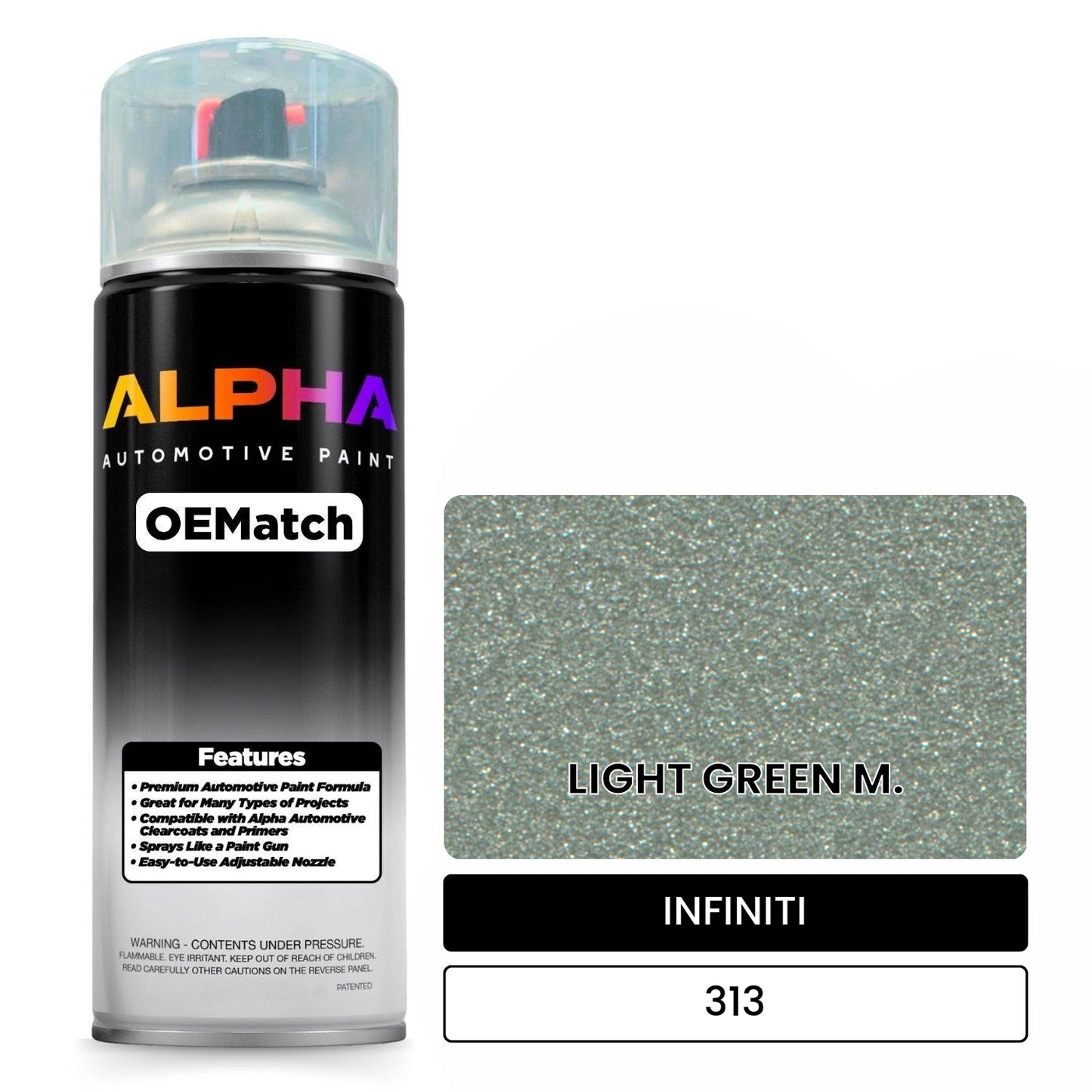 INFINITI LIGHT GREEN M. 313 OEMatch Spraycan