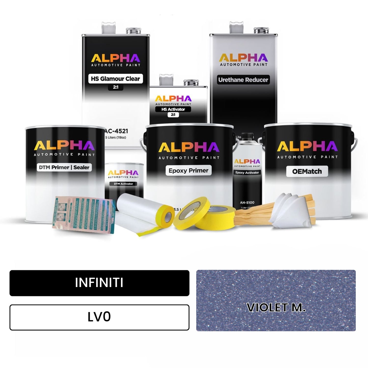 INFINITI VIOLET M. LV0 OEMatch Vehicle Paint Kit