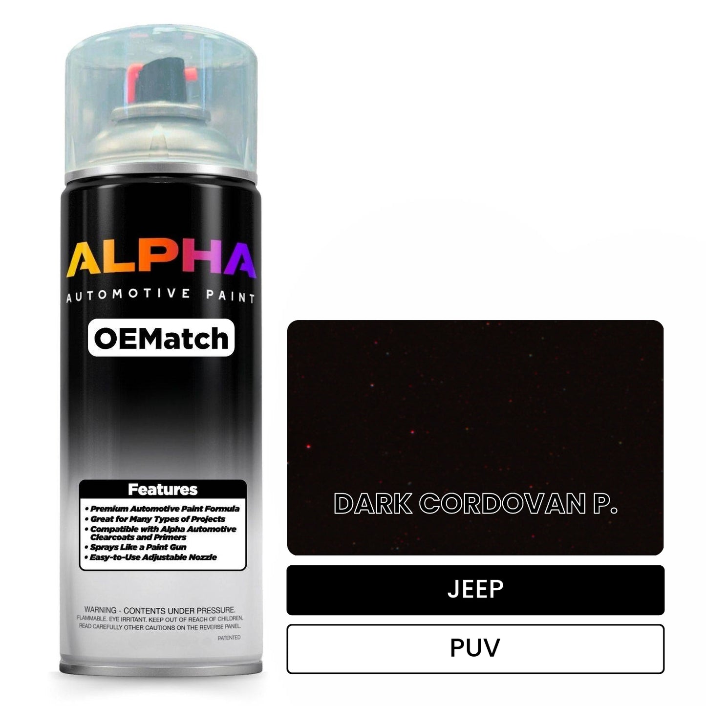 JEEP DARK CORDOVAN P. PUV OEMatch Spraycan