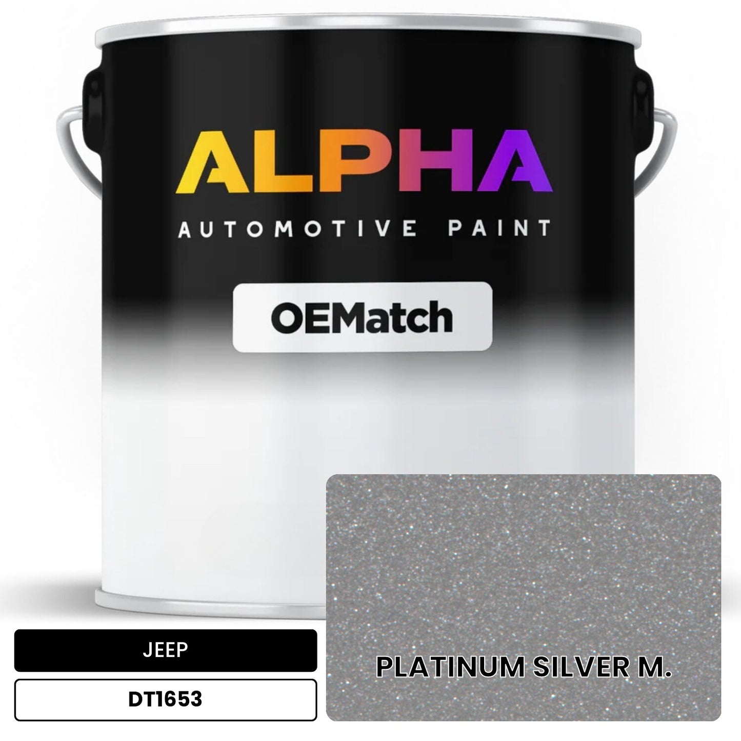 JEEP PLATINUM SILVER M. DT1653 OEMatch Basecoat
