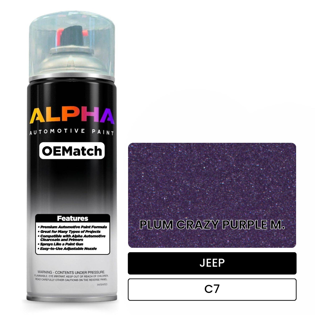 JEEP PLUM CRAZY PURPLE M. C7 OEMatch Spraycan