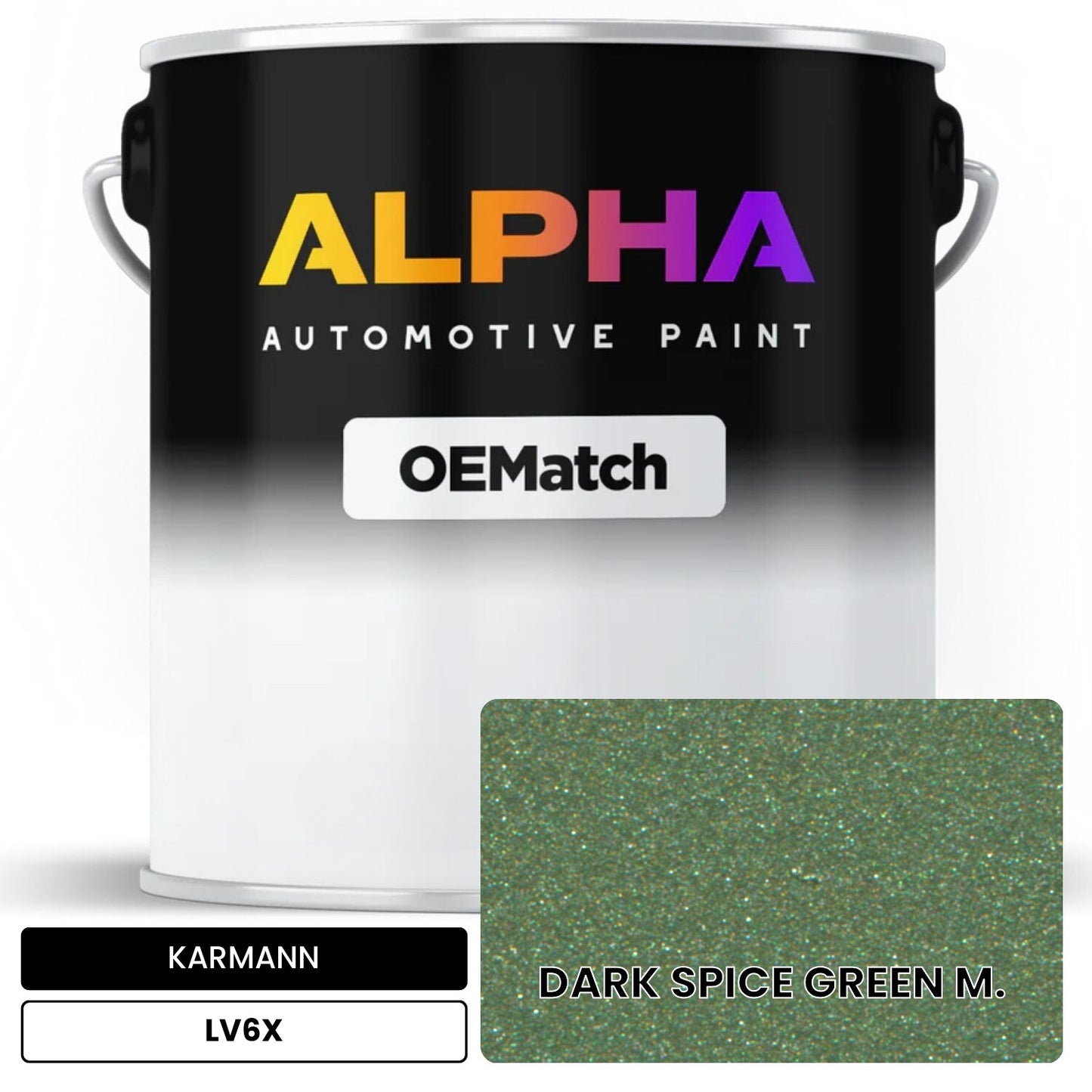 KARMANN Dark Spice Green Metallic LV6X OEMatch Basecoat