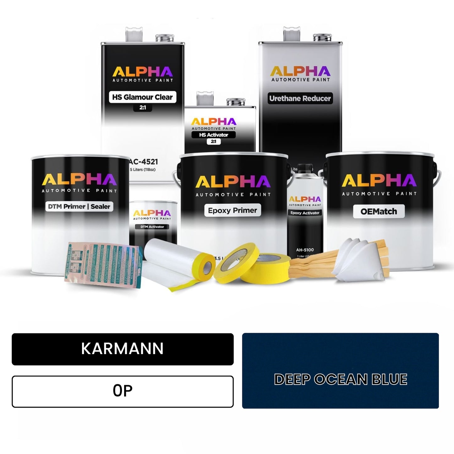 KARMANN Deep Ocean Blue 0P OEMatch Vehicle Paint Kit
