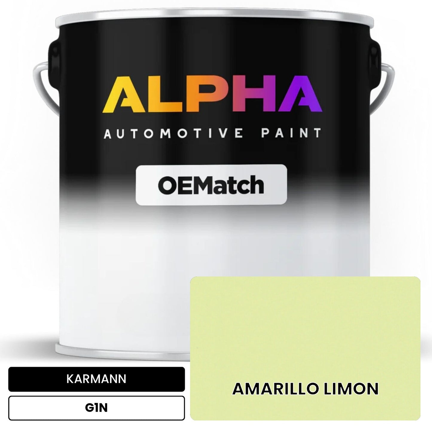 KARMANN Lemon Yellow G1N OEMatch Basecoat
