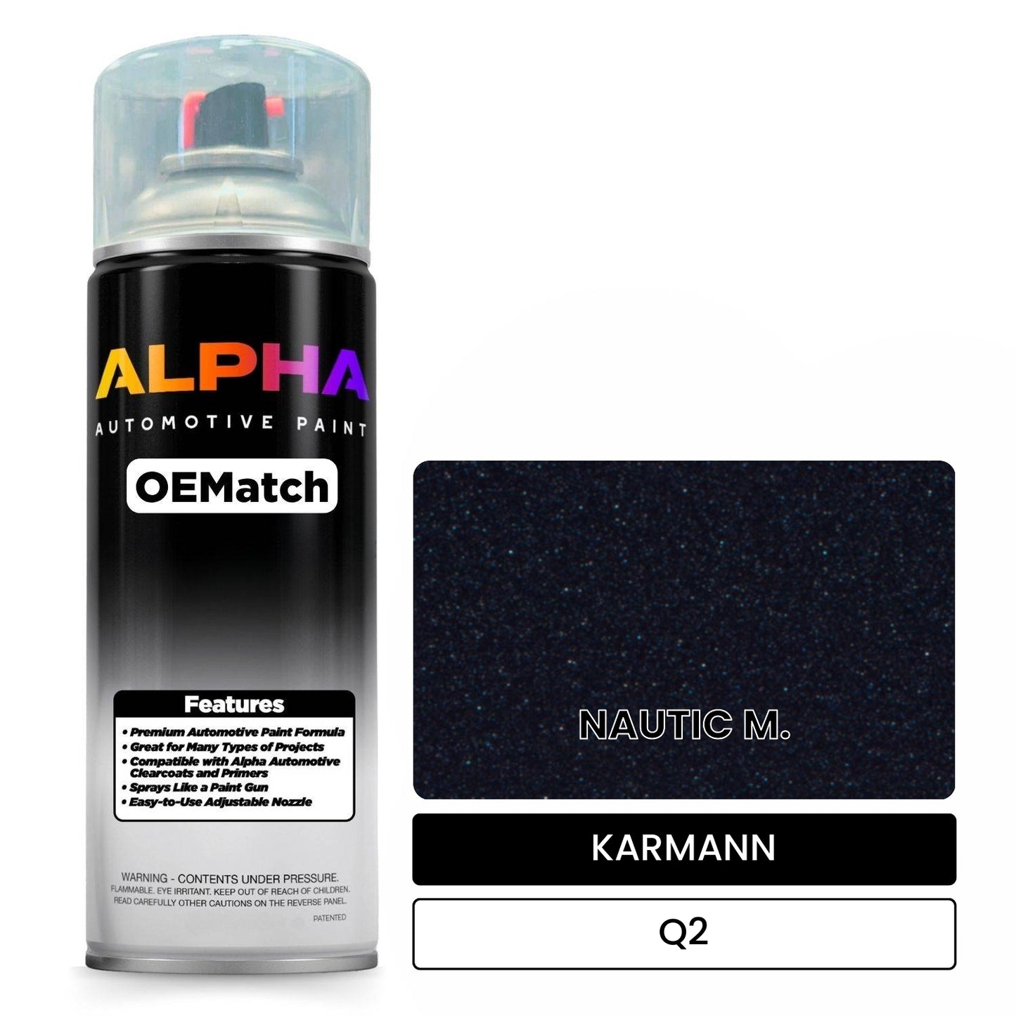 KARMANN Nautical Blue Metallic Q2 OEMatch Spraycan