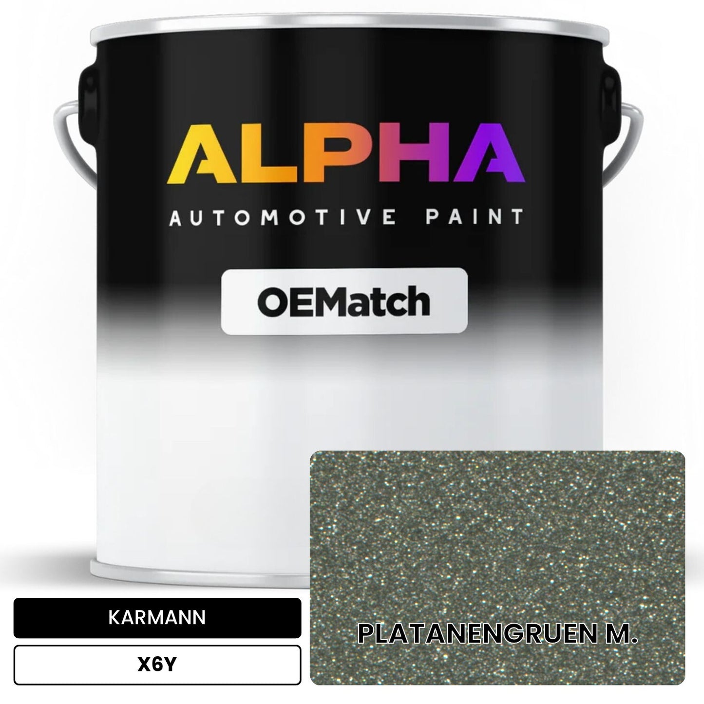 KARMANN Platanen Green Metallic X6Y OEMatch Basecoat