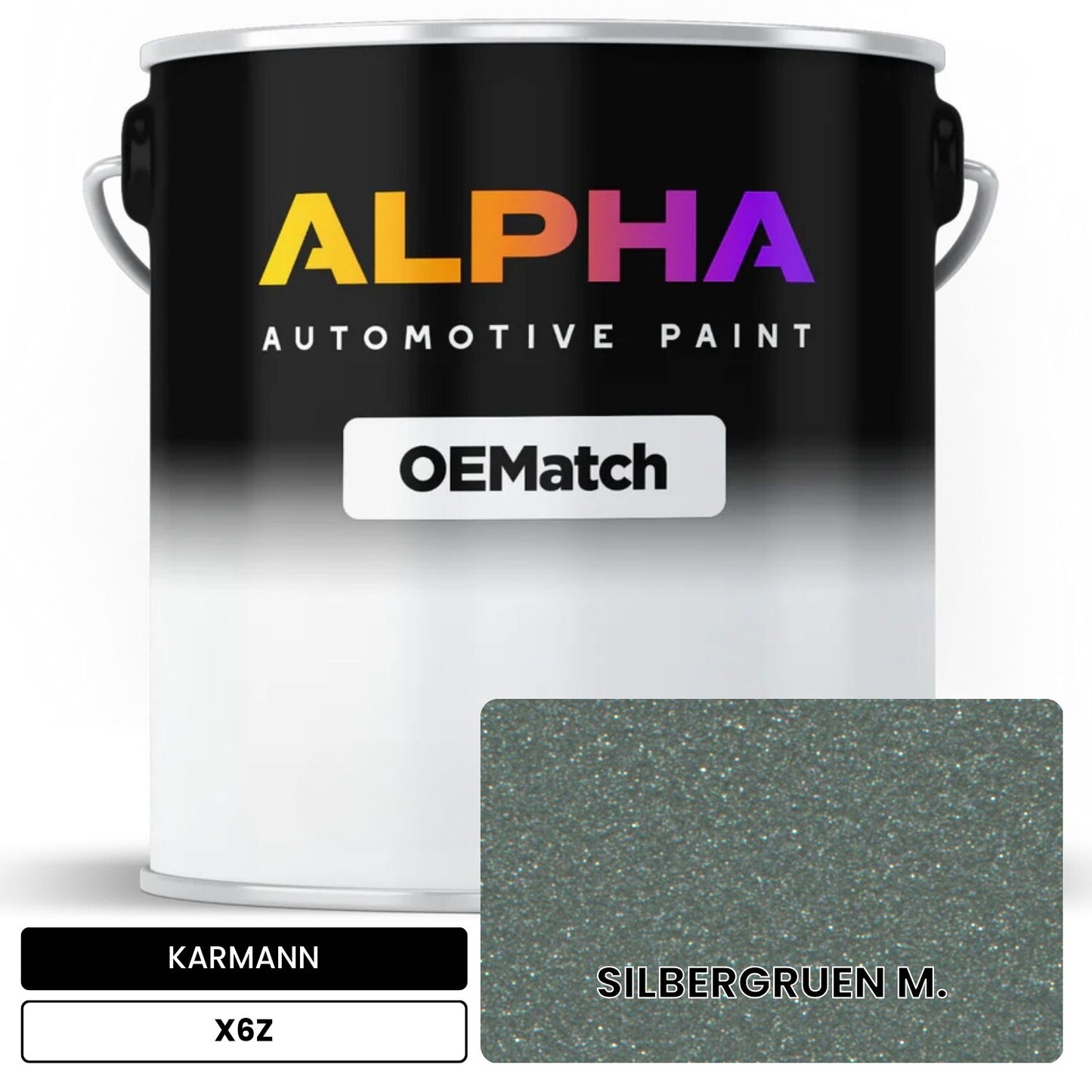 KARMANN Silver Green Metallic X6Z OEMatch Basecoat