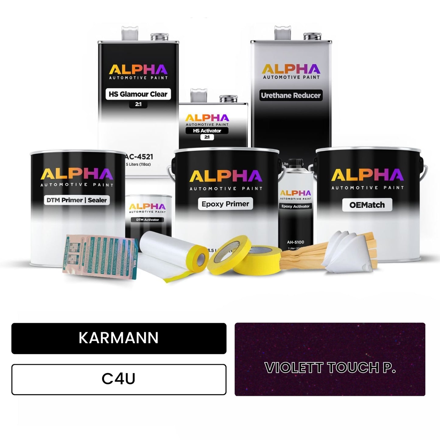 KARMANN Violet Touch Pearl C4U OEMatch Vehicle Paint Kit