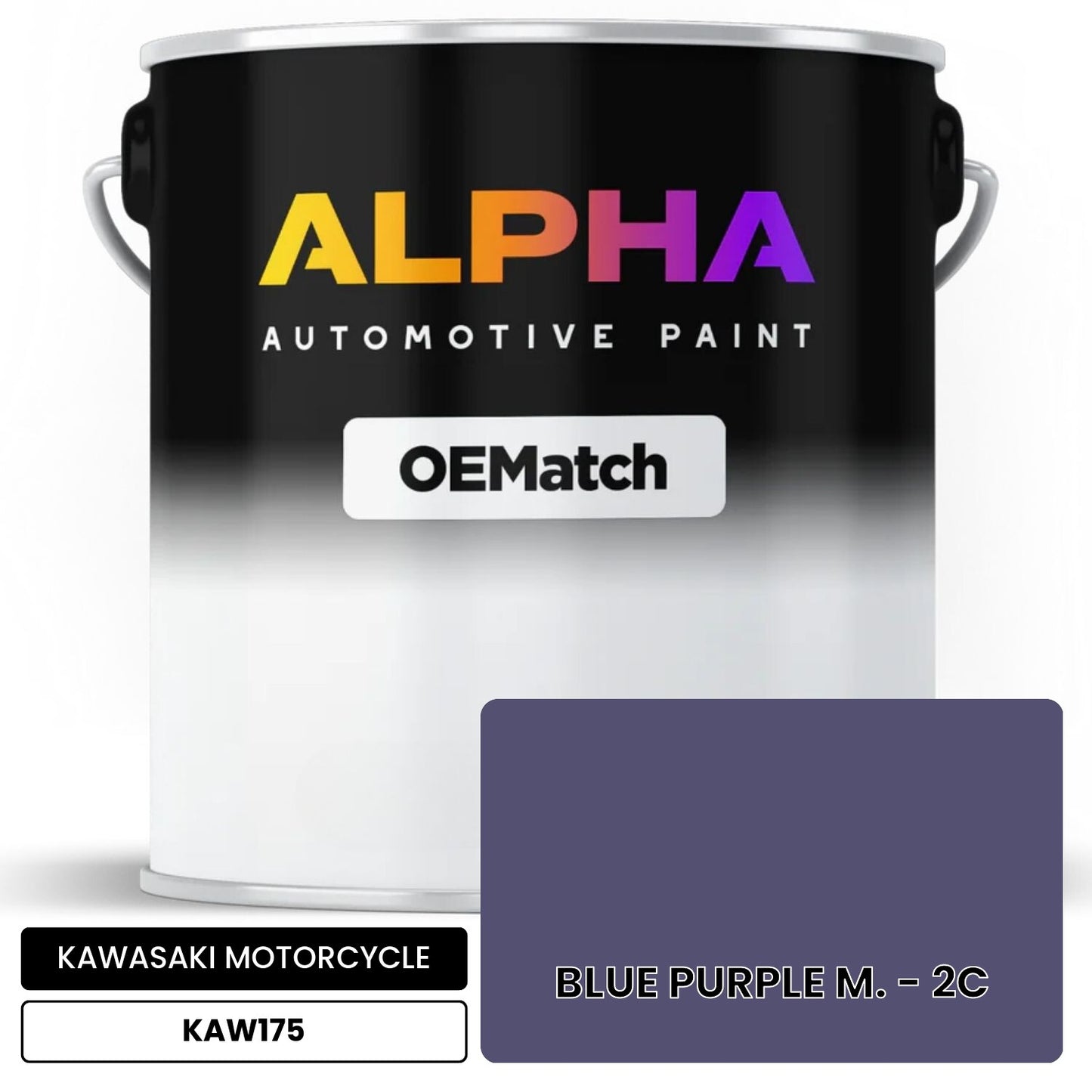 KAWASAKI MOTORCYCLE BLUE PURPLE M. - 2C KAW175 OEMatch Basecoat