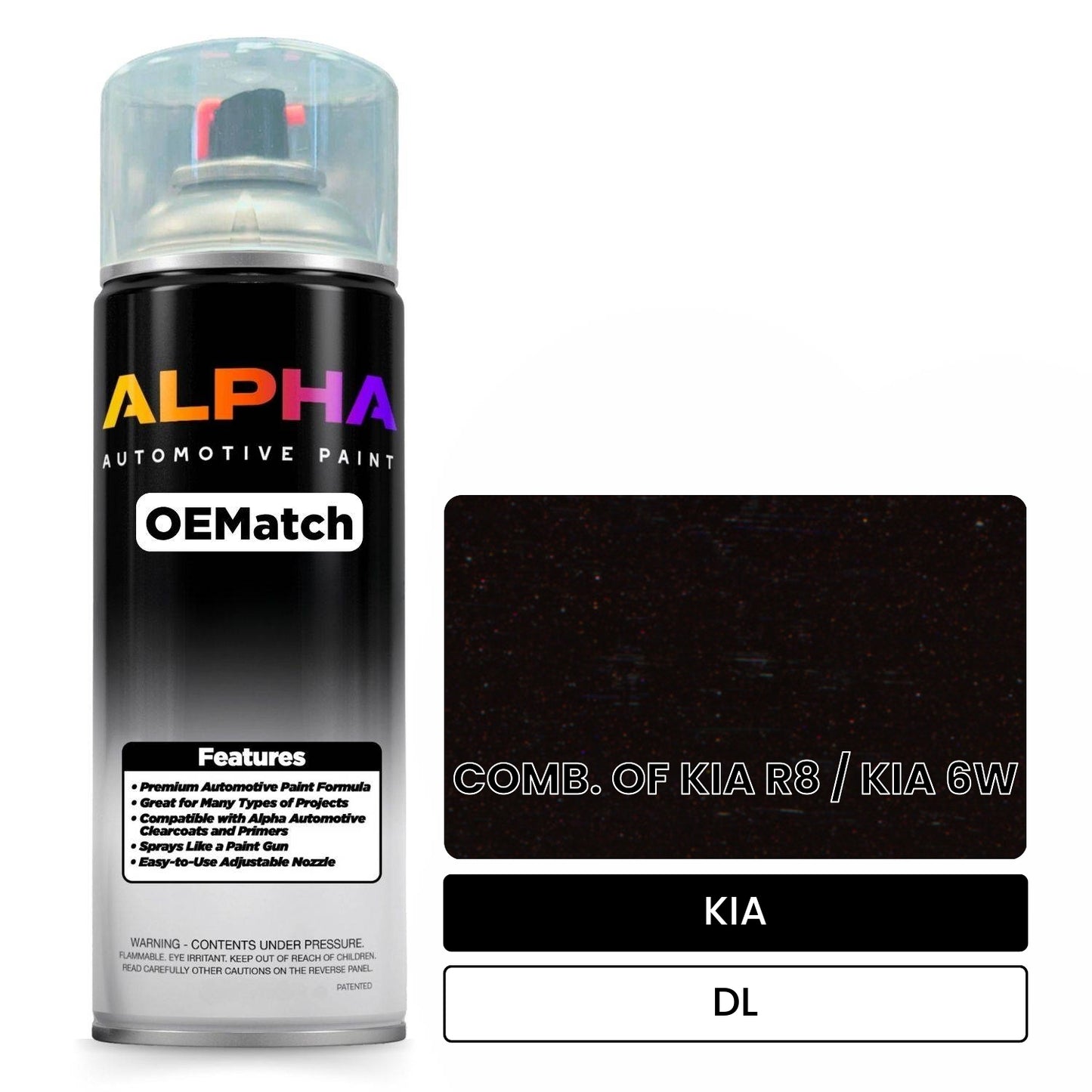 KIA COMB. OF KIA R8 / KIA 6W DL OEMatch Spraycan