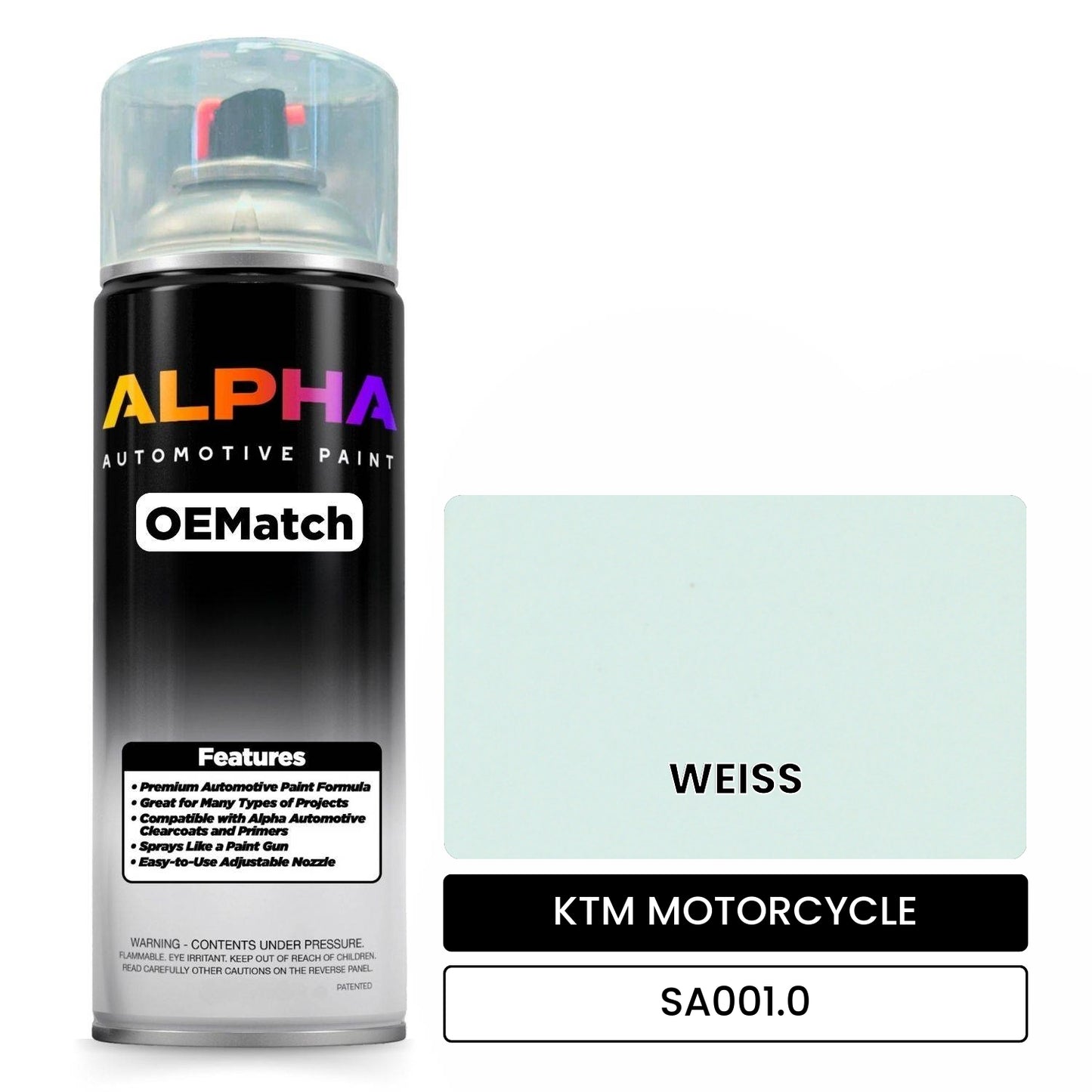 KTM MOTORCYCLE WEISS SA001.0 OEMatch Spraycan