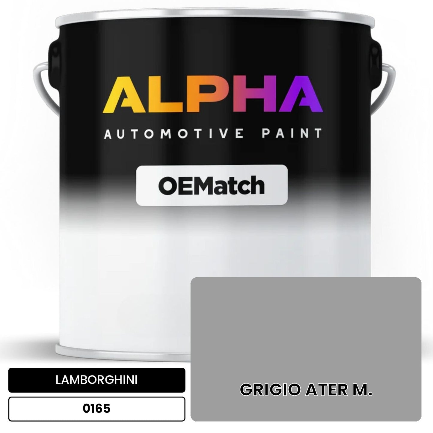 LAMBORGHINI GRIGIO ATER M. 0165 OEMatch Basecoat