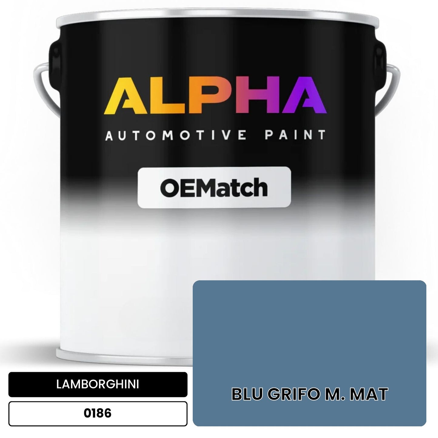 LAMBORGHINI BLU GRIFO M. MAT 0186 OEMatch Basecoat
