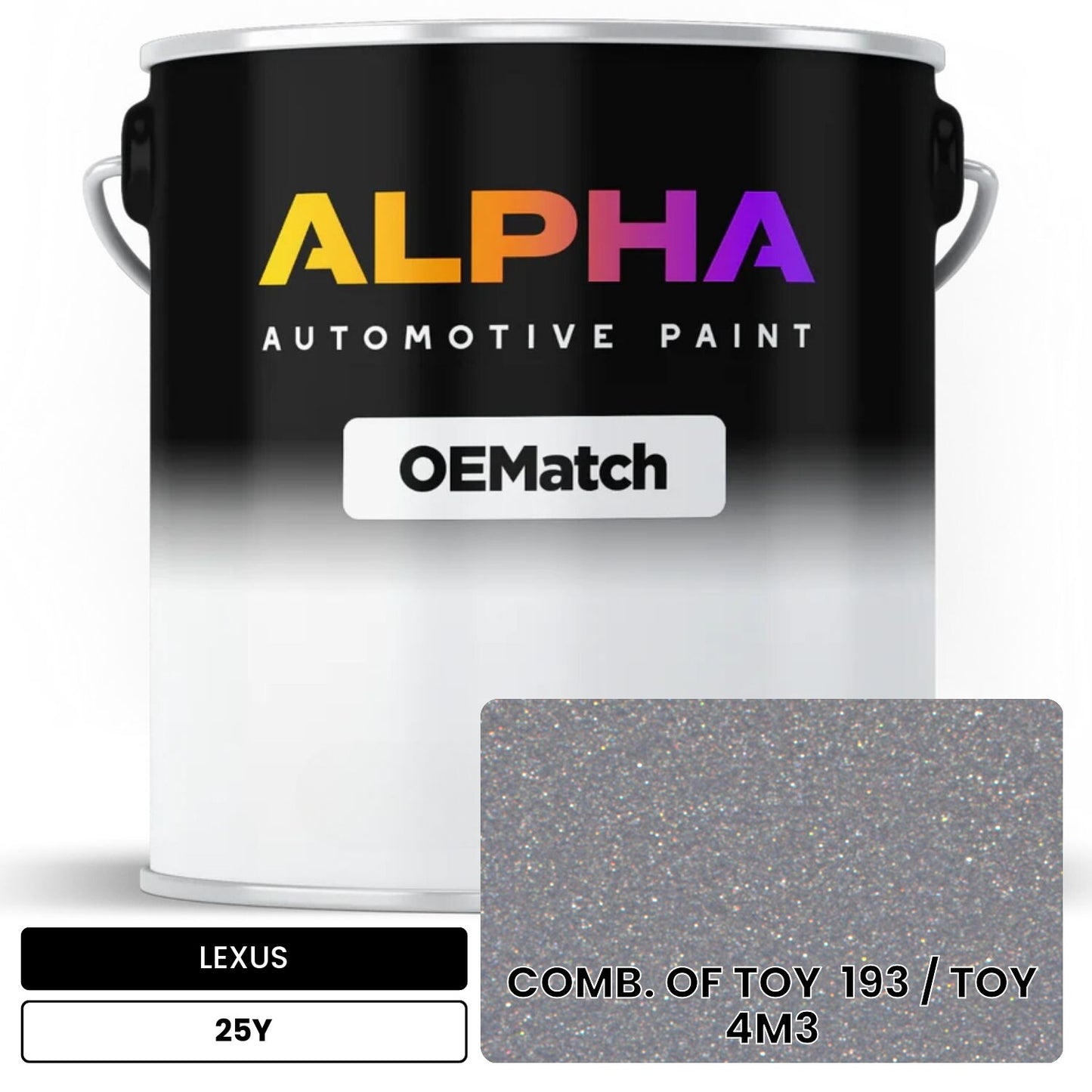 LEXUS COMB. OF TOY 193 / TOY 4M3 25Y OEMatch Basecoat