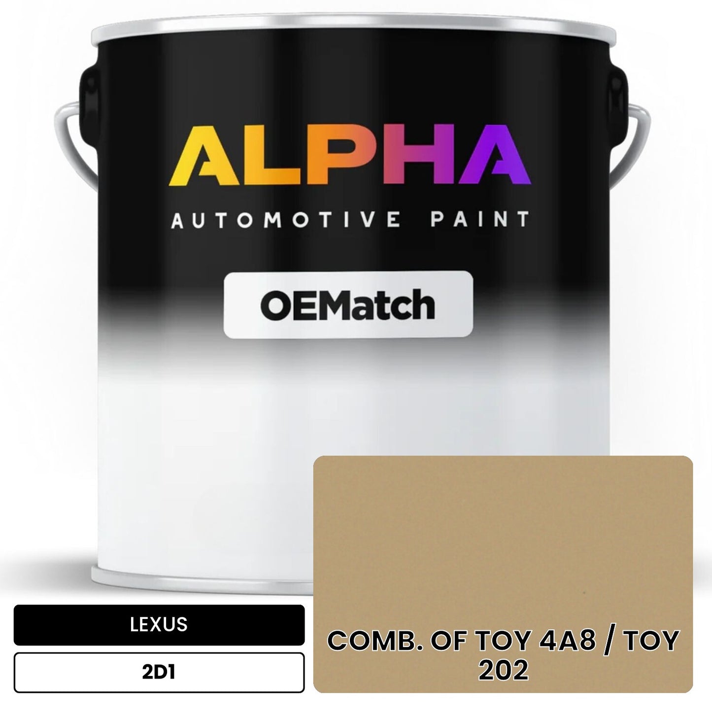 LEXUS COMB. OF TOY 4A8 / TOY 202 2D1 OEMatch Basecoat