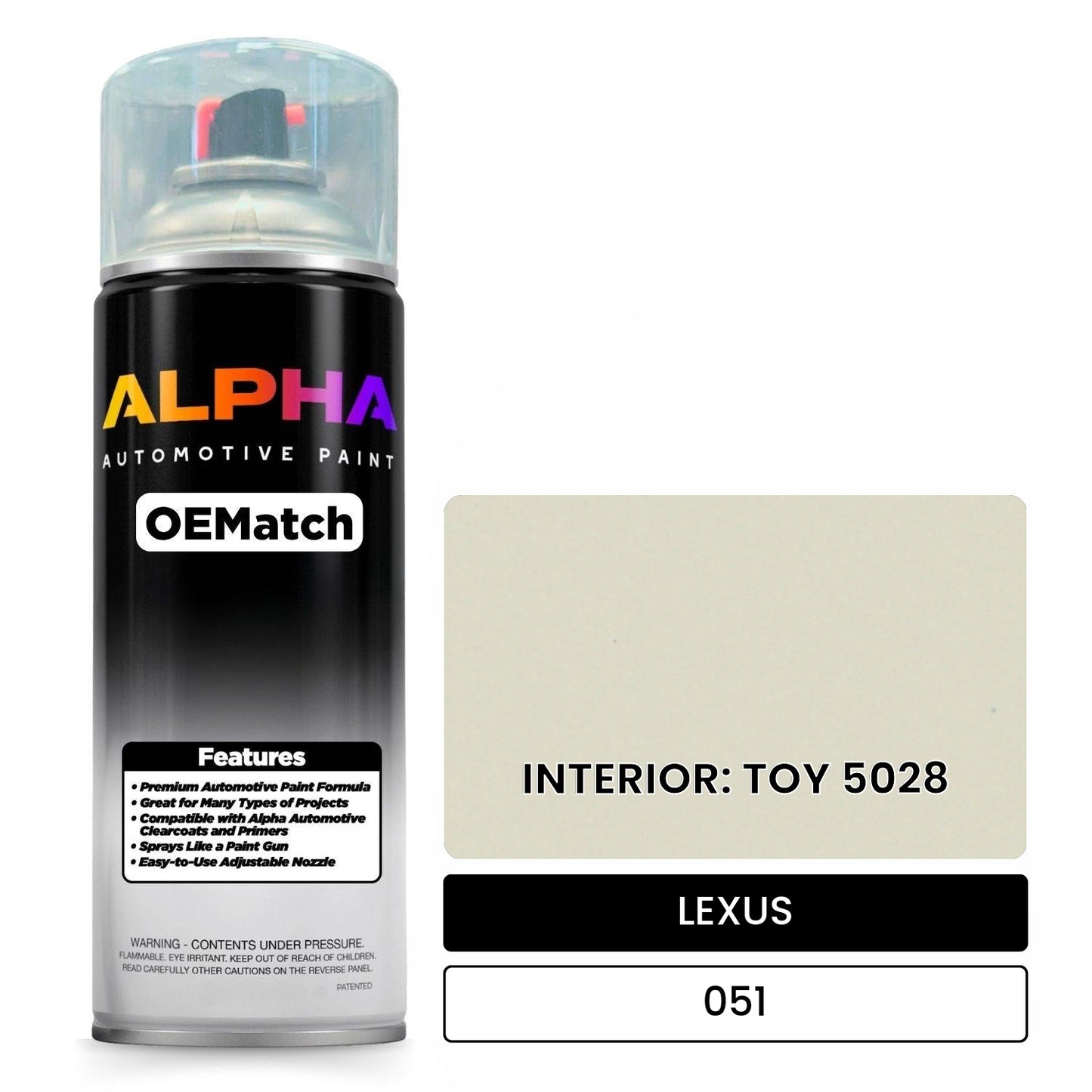 LEXUS INTERIOR: TOY 5028 051 OEMatch Spraycan