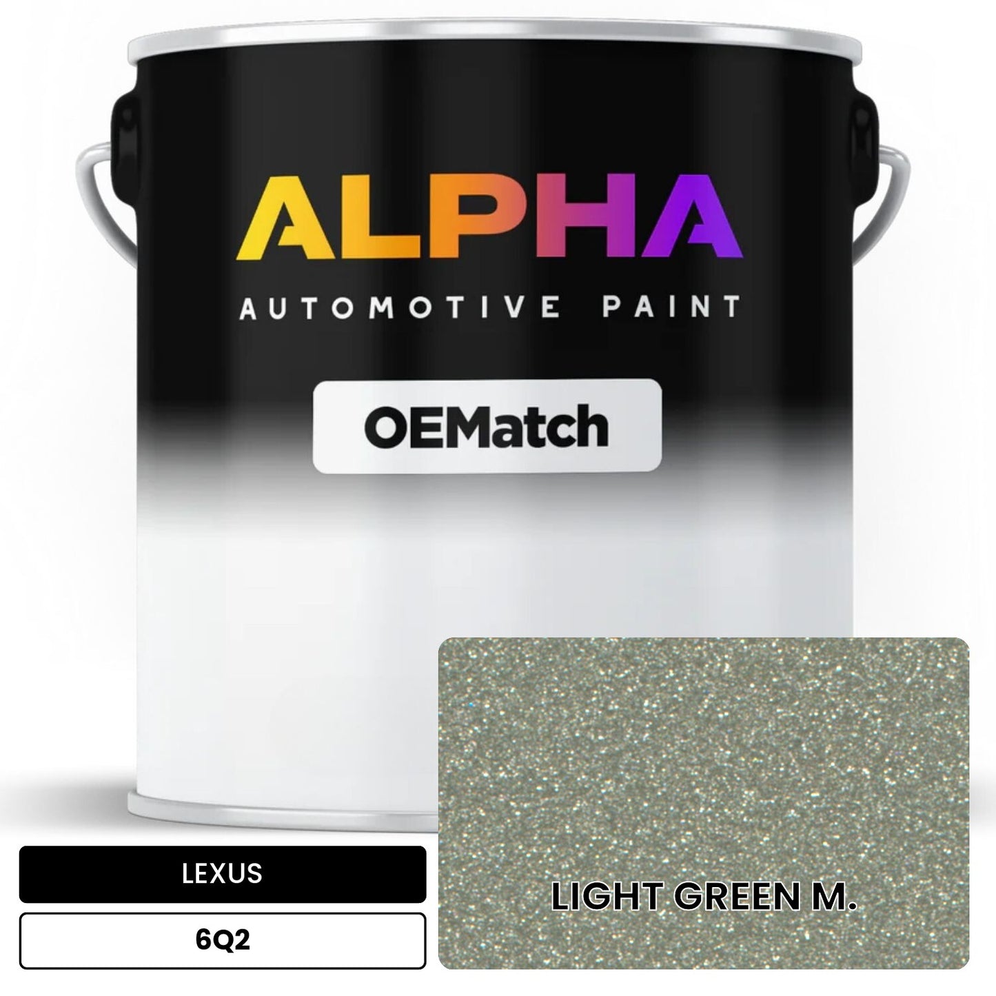 LEXUS LIGHT GREEN M. 6Q2 OEMatch Basecoat
