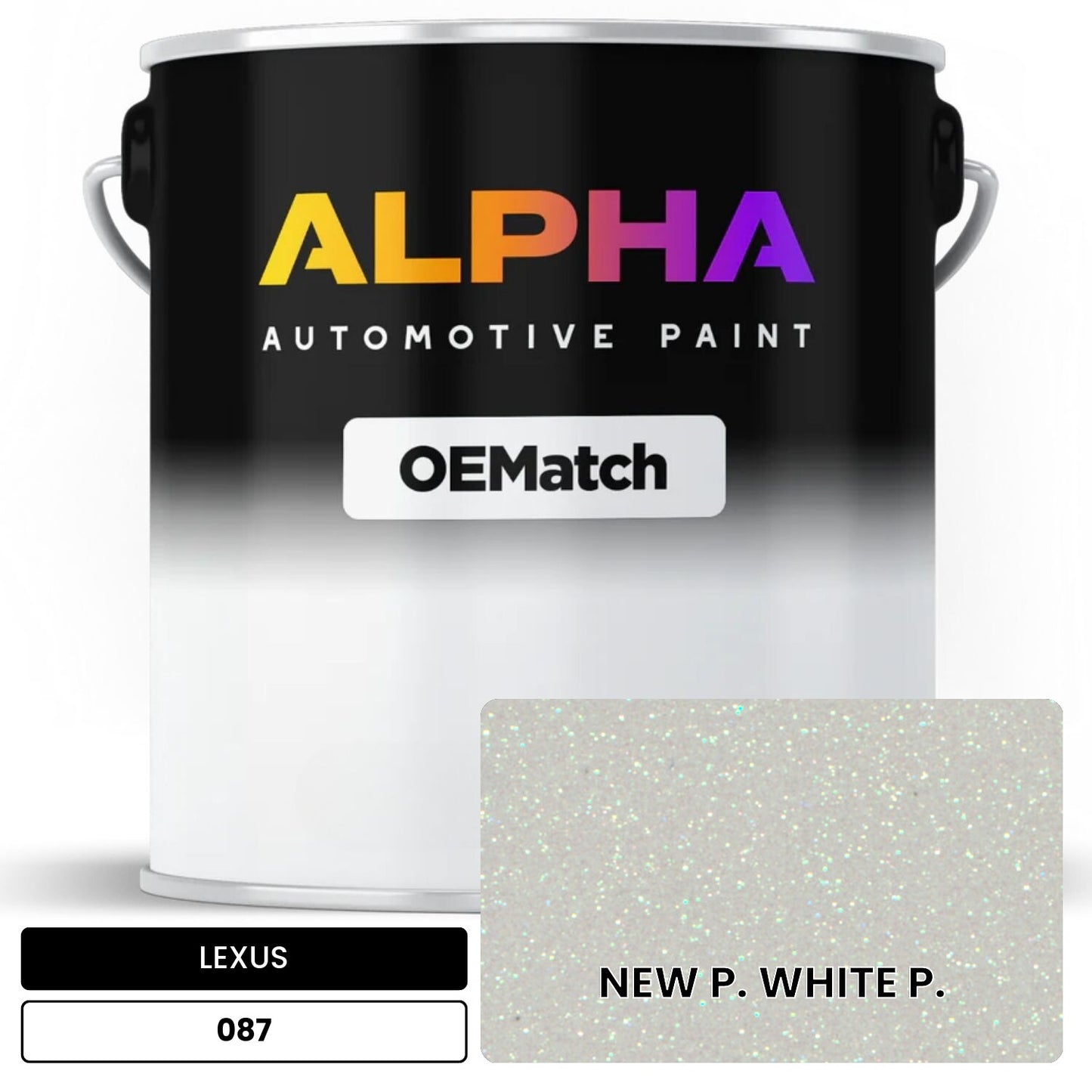 LEXUS NEW P. WHITE P. 087 OEMatch Basecoat