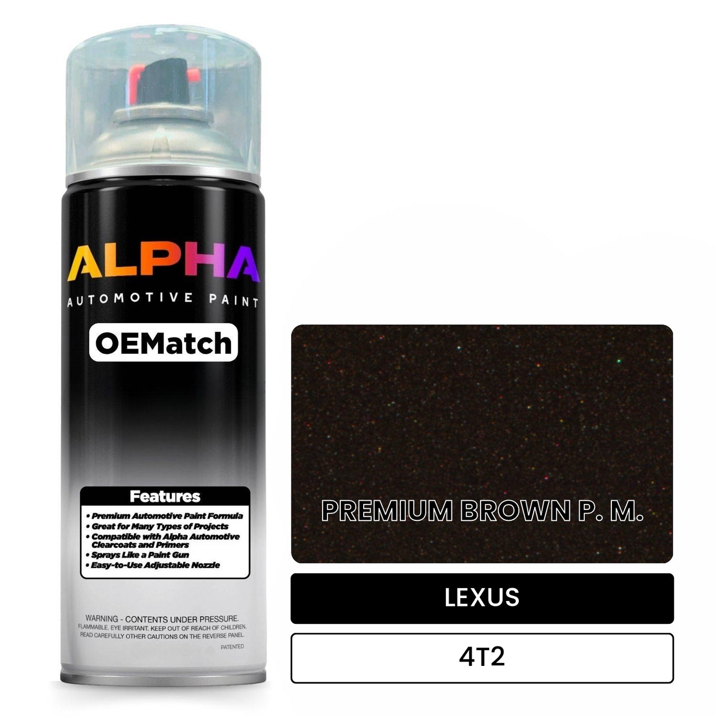 LEXUS PREMIUM BROWN P. M. 4T2 OEMatch Spraycan
