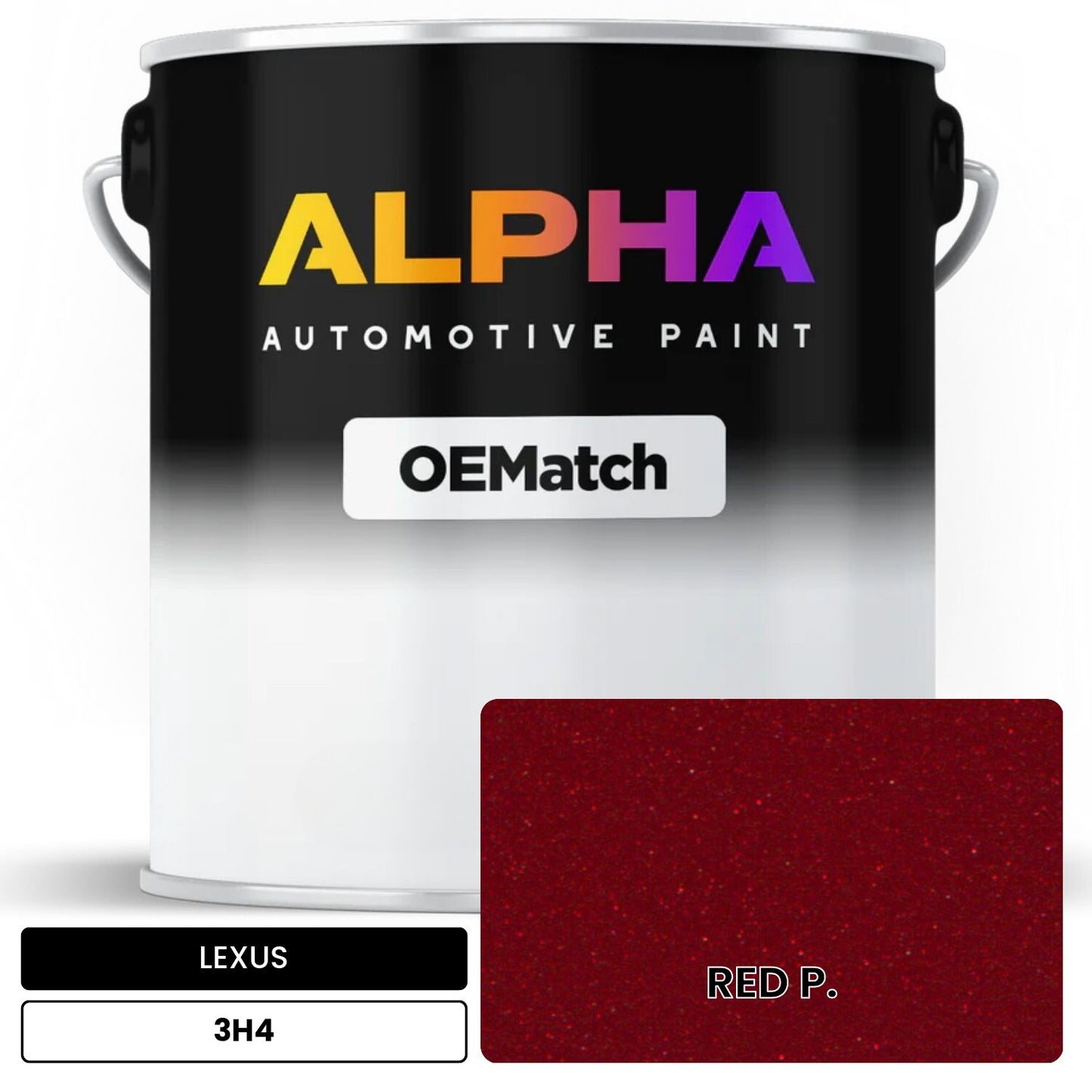 LEXUS RED P. 3H4 OEMatch Basecoat