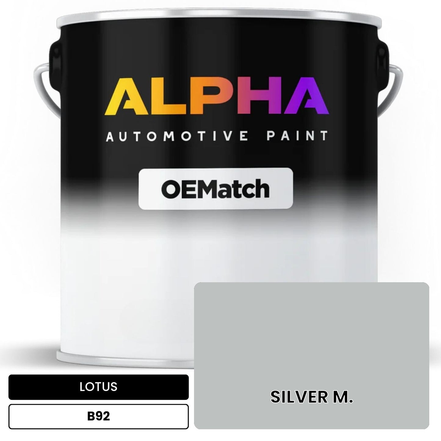 LOTUS SILVER M. B92 OEMatch Basecoat