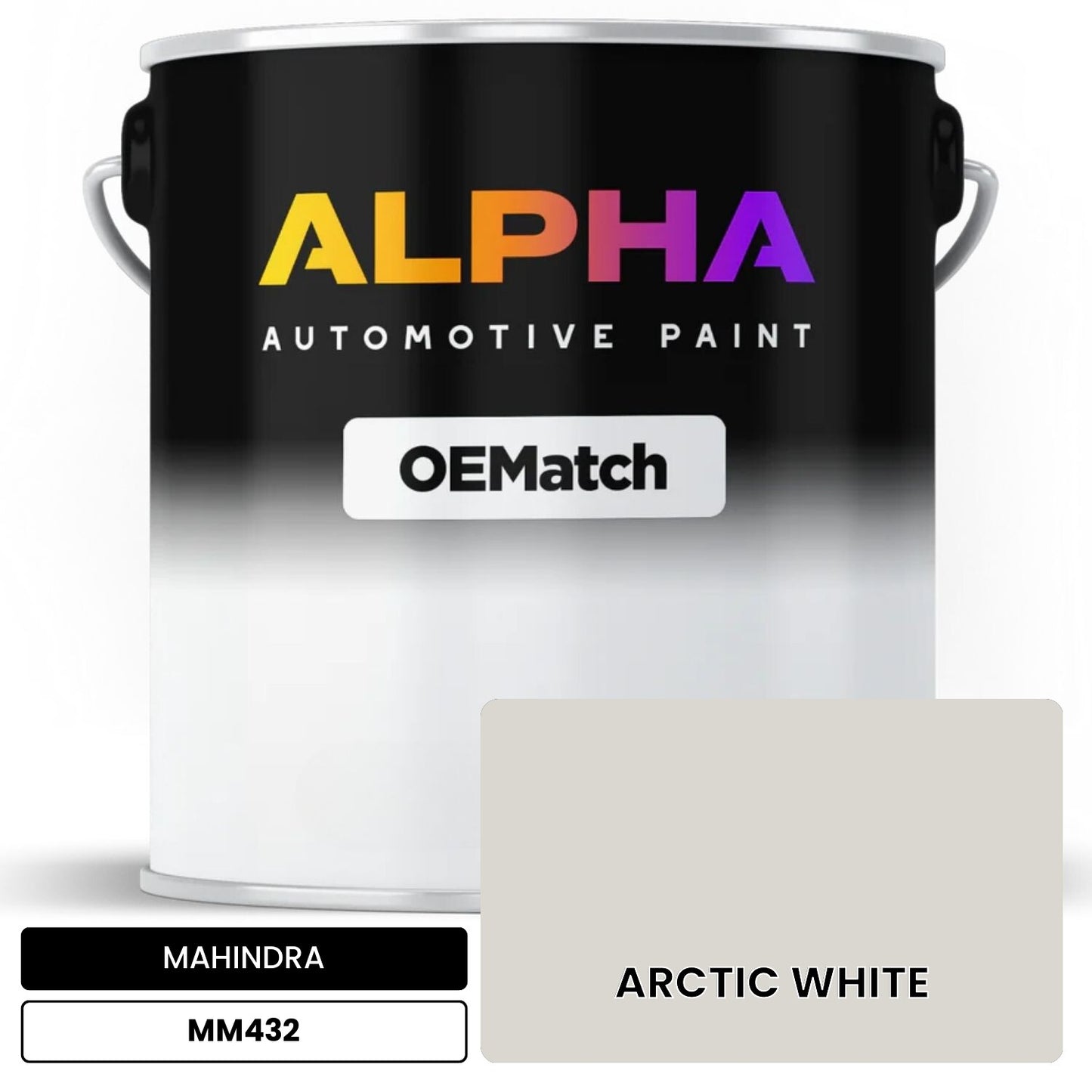 MAHINDRA ARCTIC WHITE MM432 OEMatch Basecoat