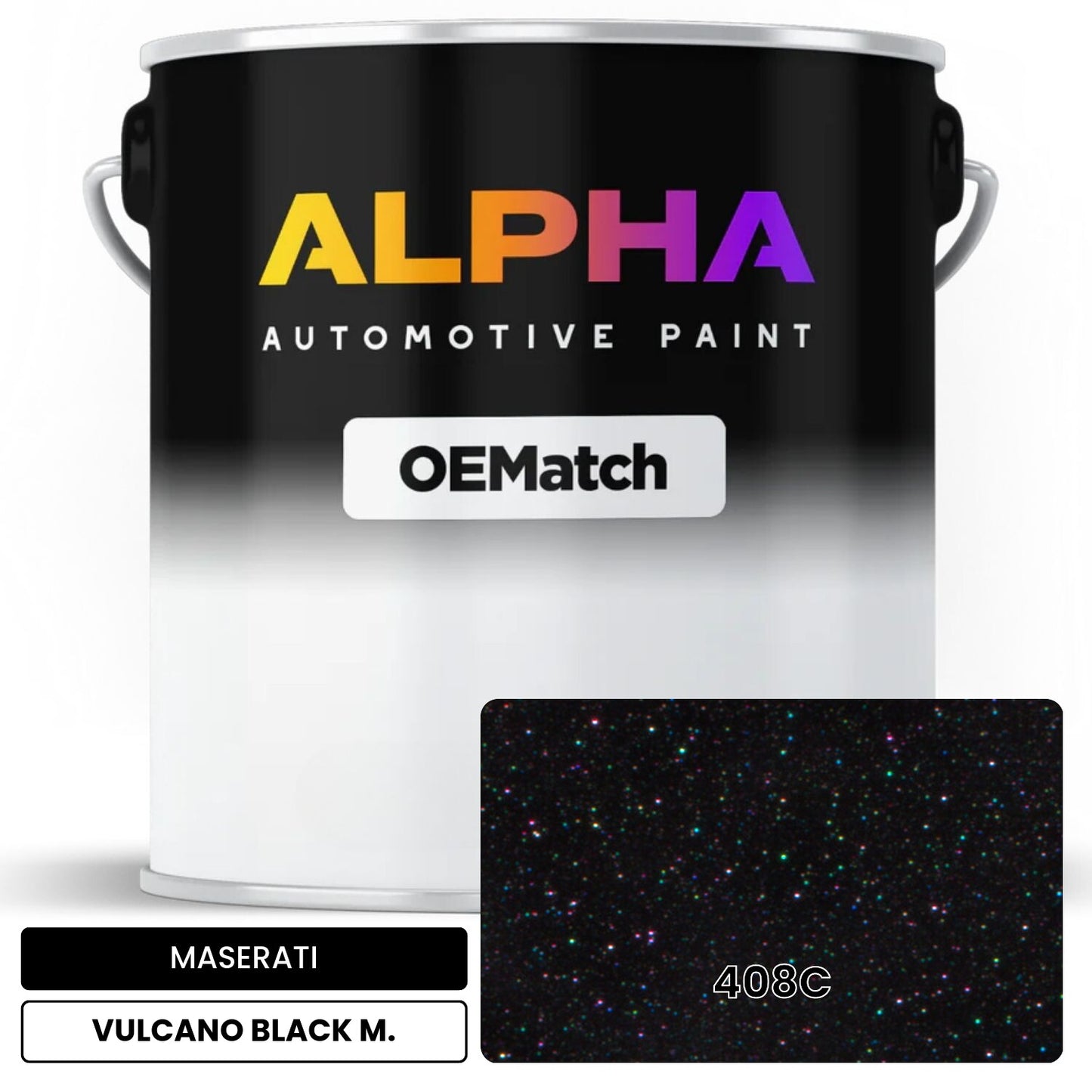 MASERATI 408C VULCANO BLACK M. OEMatch Basecoat