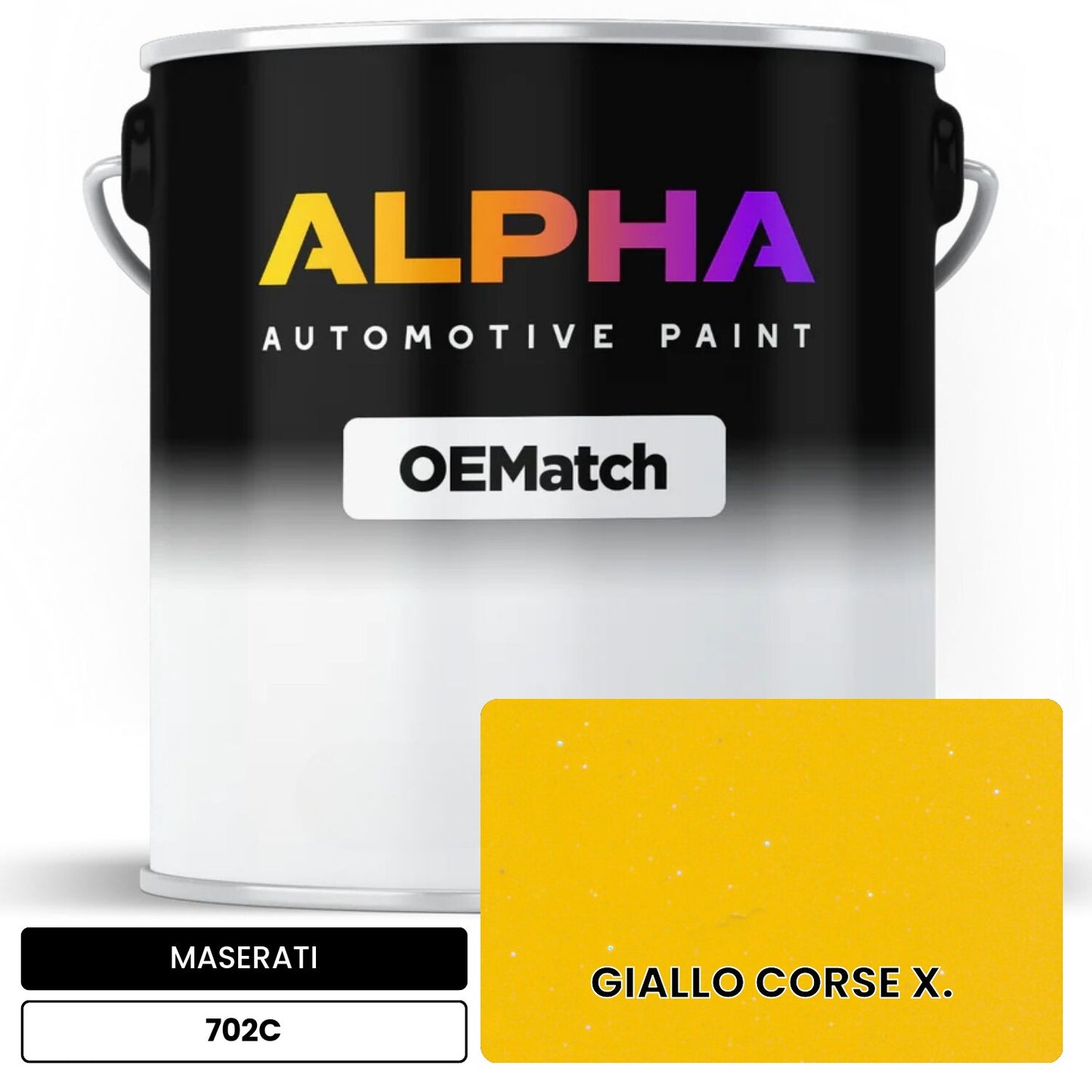 MASERATI GIALLO CORSE X. 702C OEMatch Basecoat
