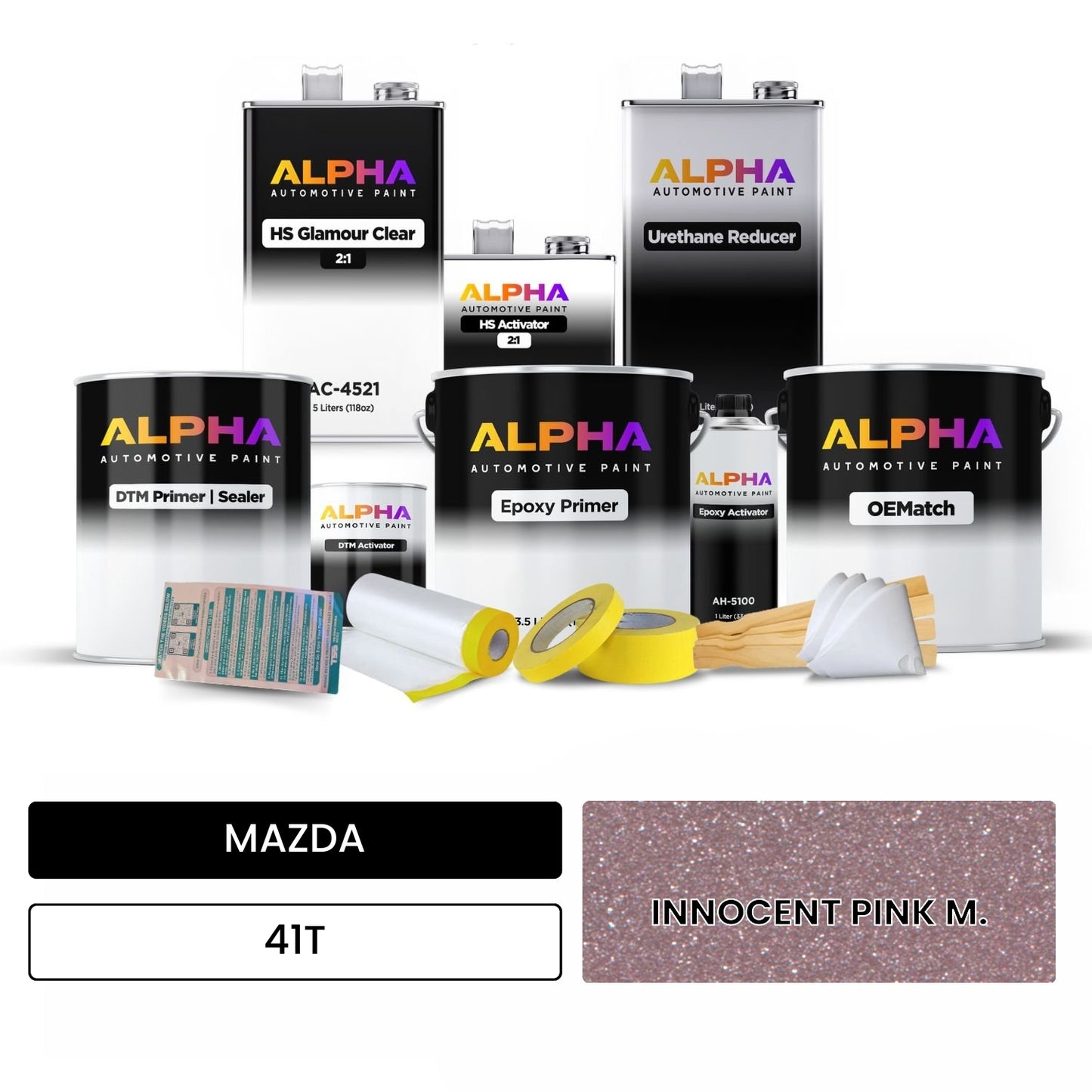 MAZDA INNOCENT PINK M. 41T OEMatch Vehicle Paint Kit