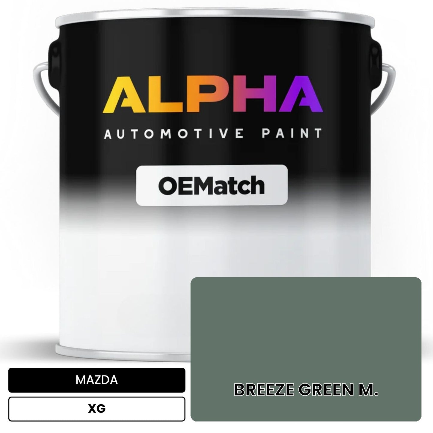 MAZDA BREEZE GREEN M. XG OEMatch Basecoat