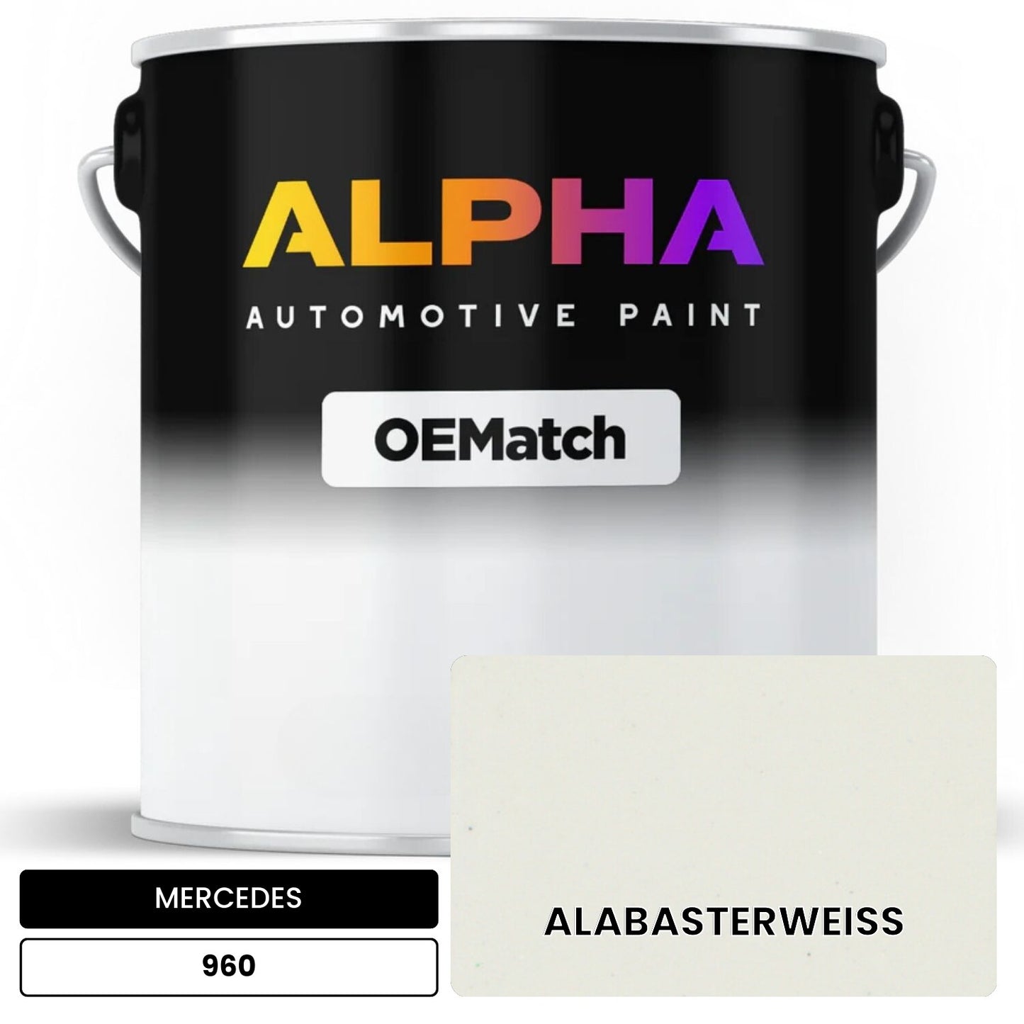 MERCEDES Alabaster White 960 OEMatch Basecoat