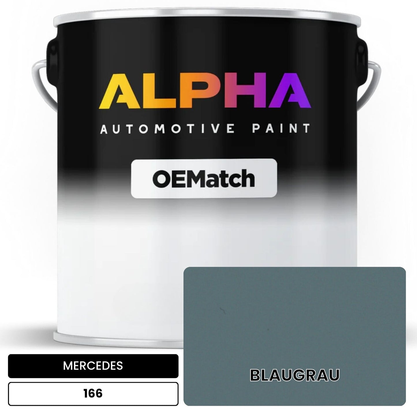 MERCEDES Blaugrau 166 OEMatch Basecoat