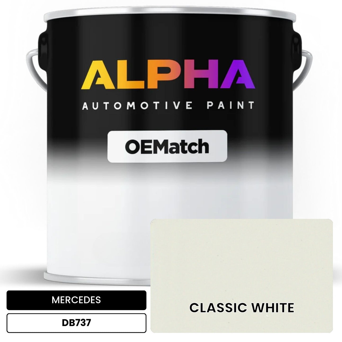 MERCEDES Classic White DB737 OEMatch Basecoat