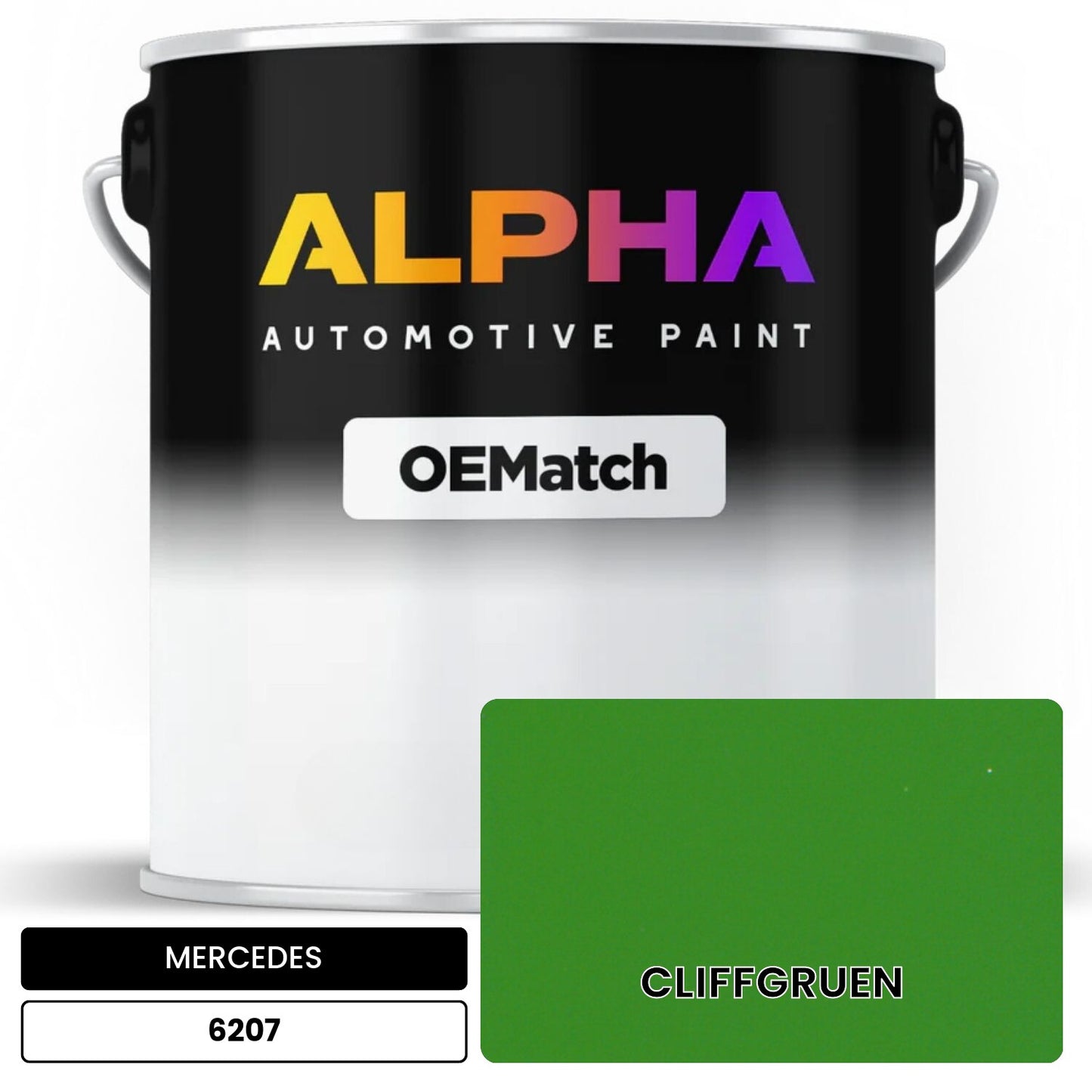 MERCEDES Clif Green 6207 OEMatch Basecoat