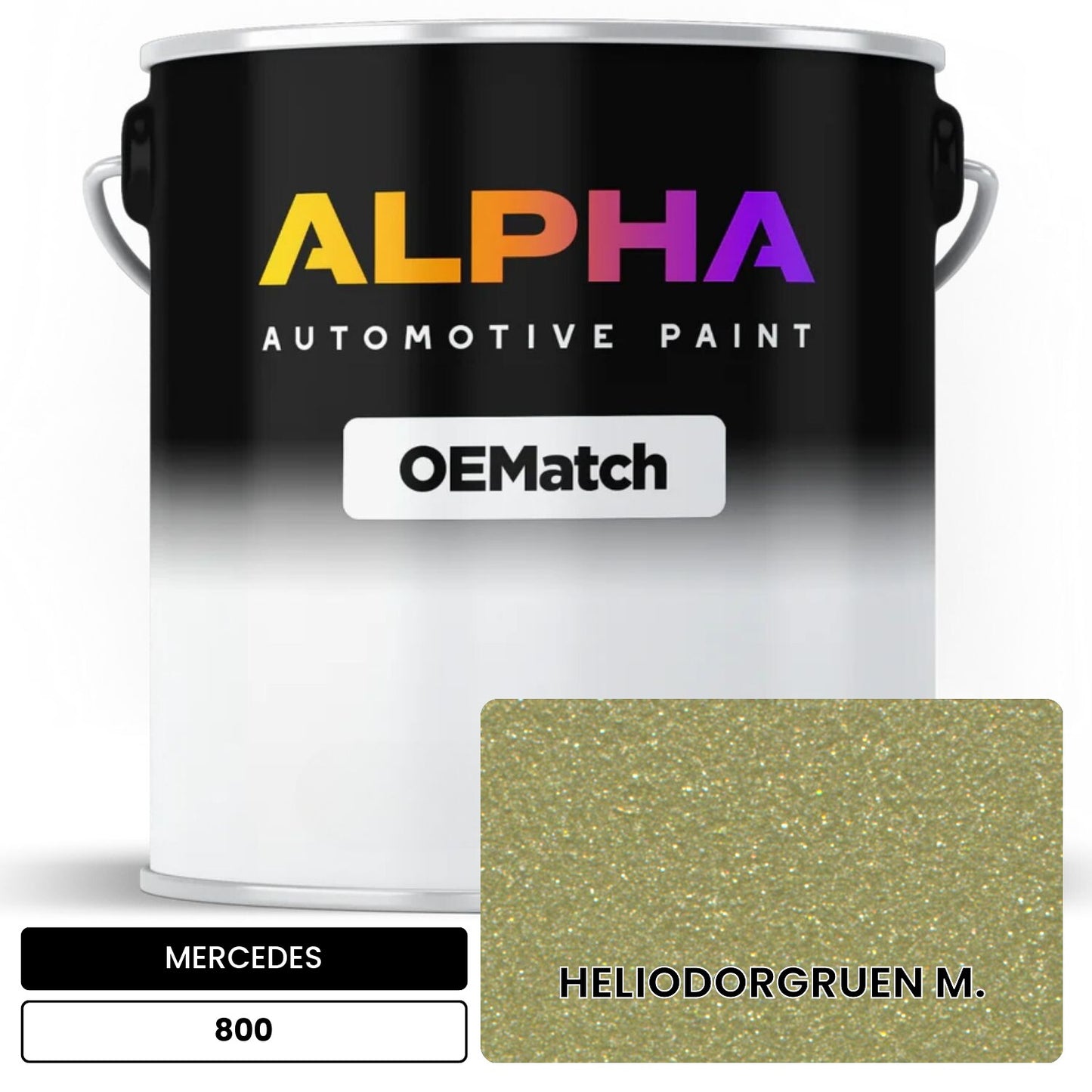 MERCEDES Heliodor Green Metallic 800 OEMatch Basecoat