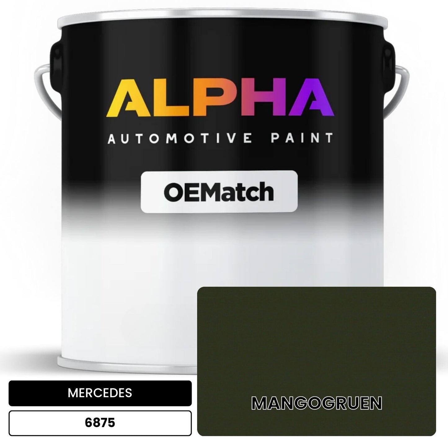MERCEDES Mango Green 6875 OEMatch Basecoat
