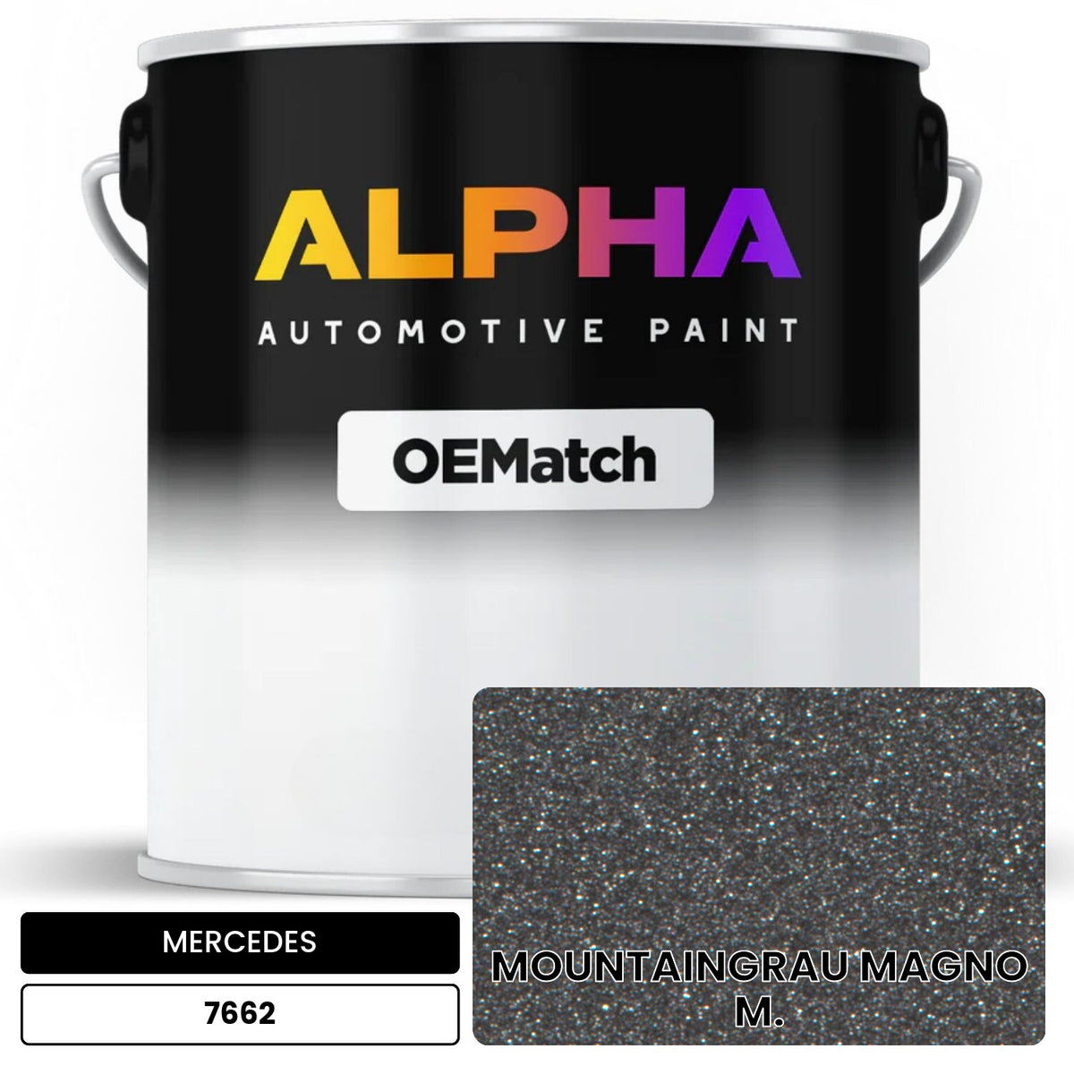MERCEDES Mountain Grey Magno 7662 OEMatch Basecoat