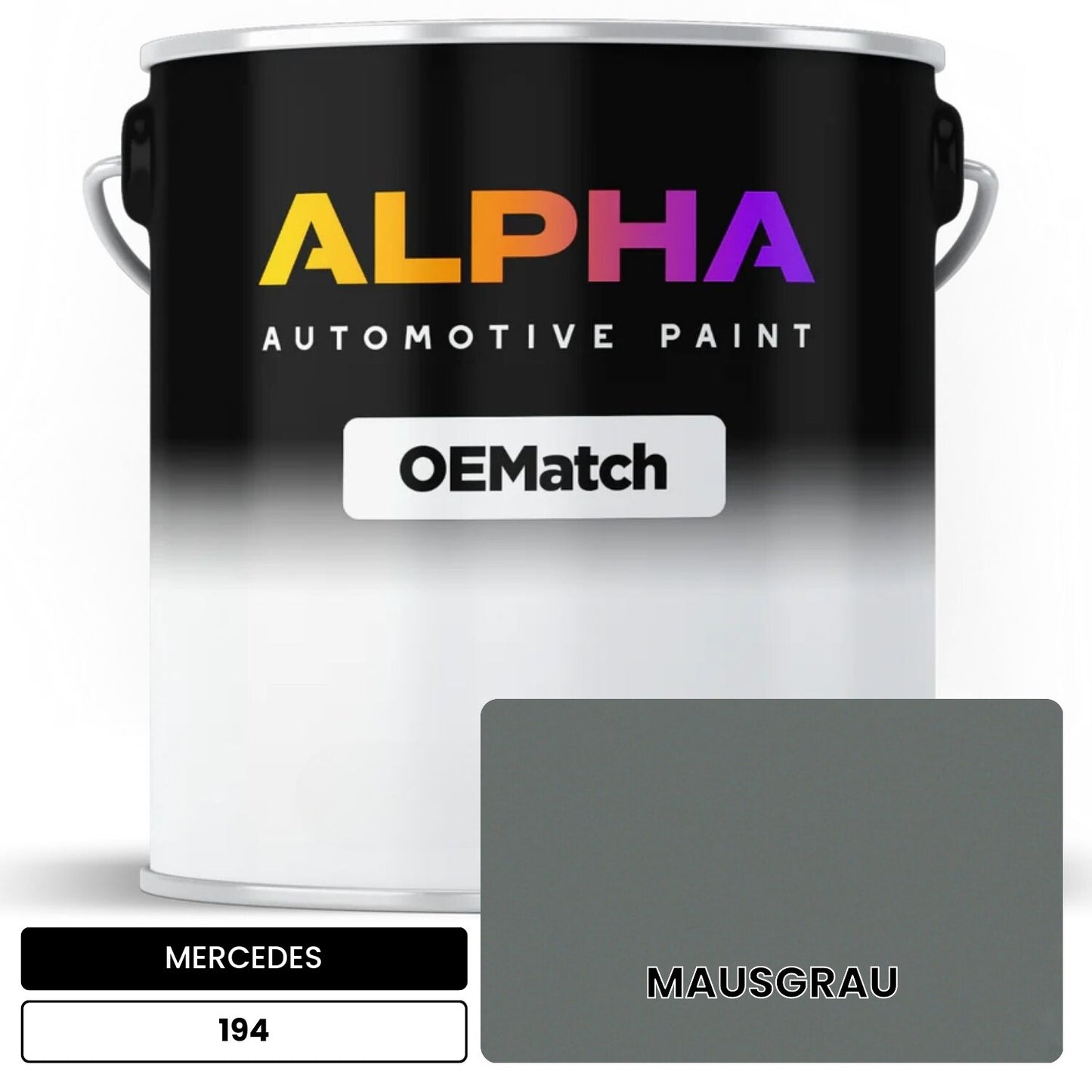 MERCEDES Mouse Gray 194 OEMatch Basecoat