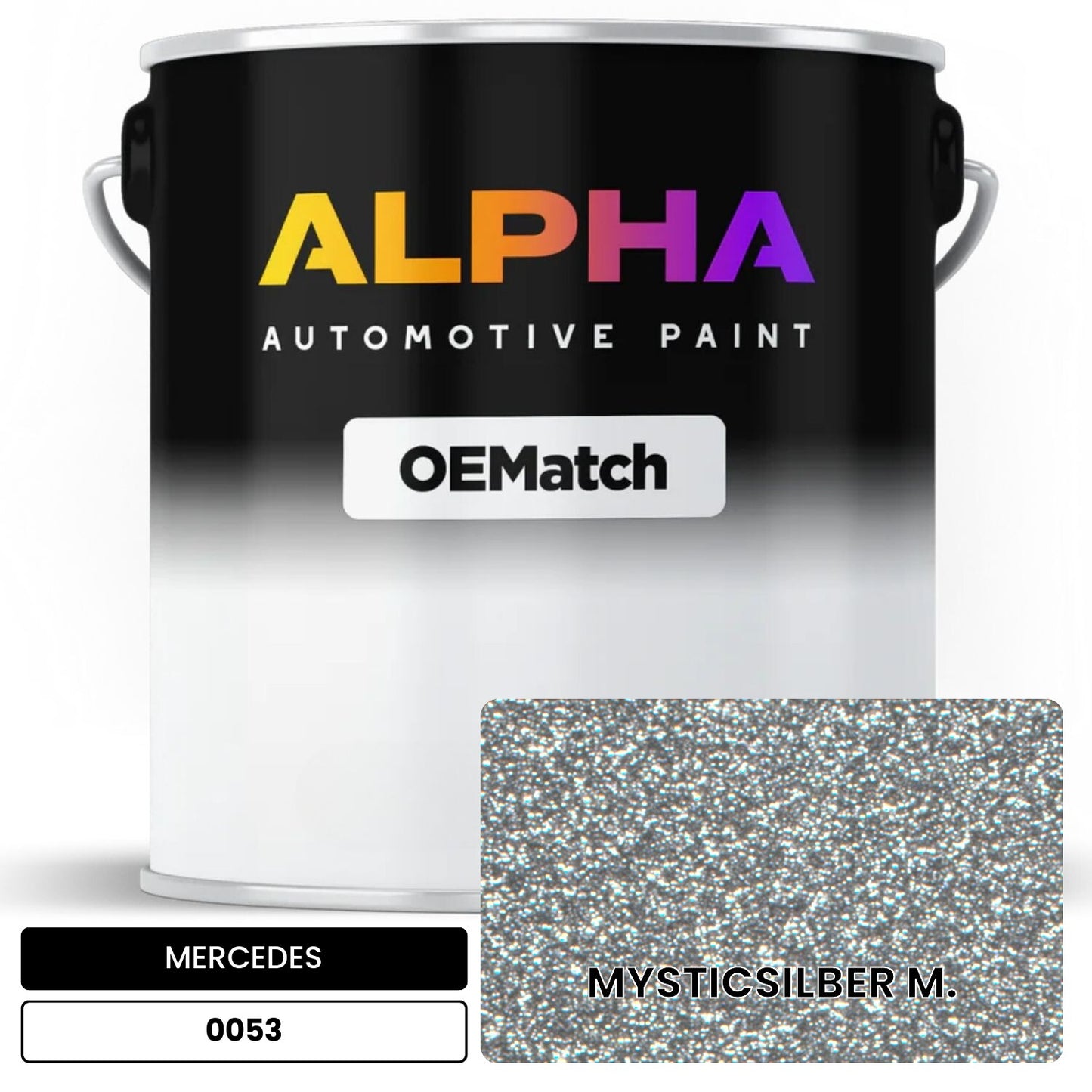 MERCEDES Mystic Silver 0053 OEMatch Basecoat