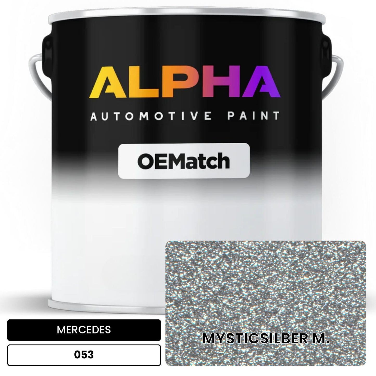 MERCEDES Mystic Silver 053 OEMatch Basecoat
