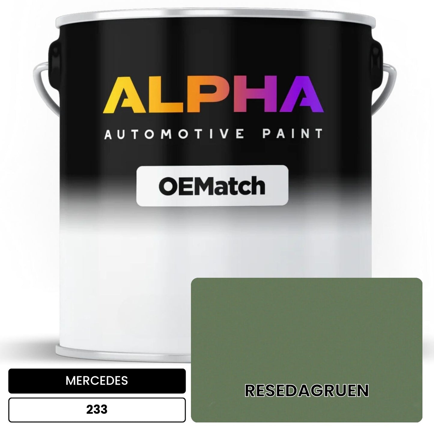 MERCEDES Reseda Green 233 OEMatch Basecoat
